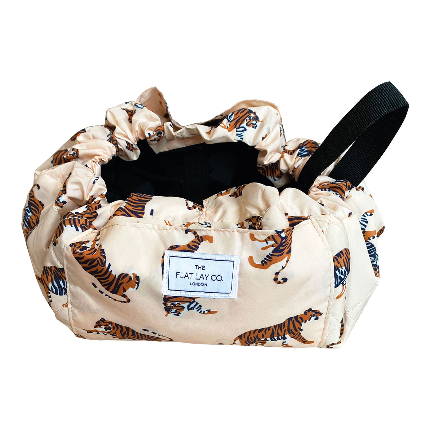 The Flat Lay Co. Open Flat Makeup Bag Tigers