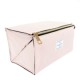Open Flat Makeup Box Bag Blush Pink