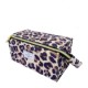 Open Flat Makeup Box Bag Leopard Print
