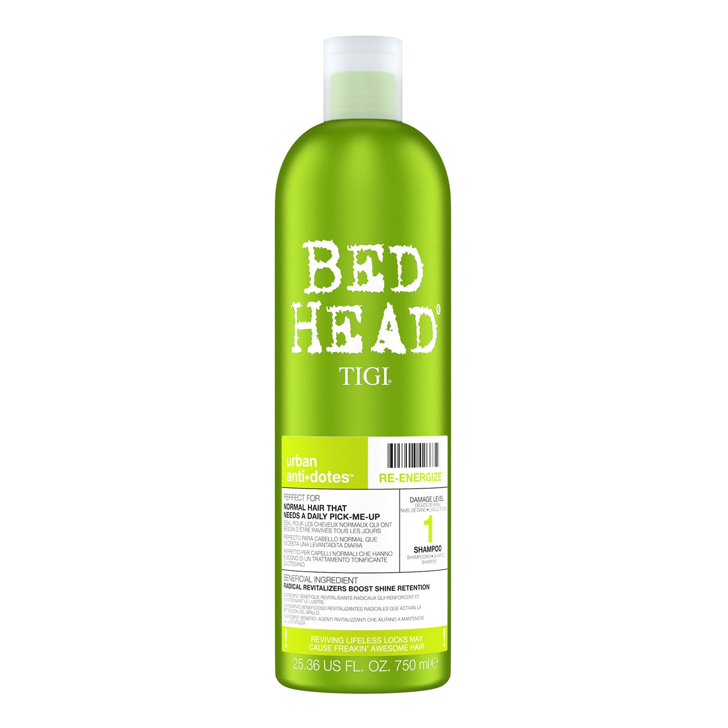 Urban Antidotes Re-Energise Daily Shampoo for Normal Hair 750ml
