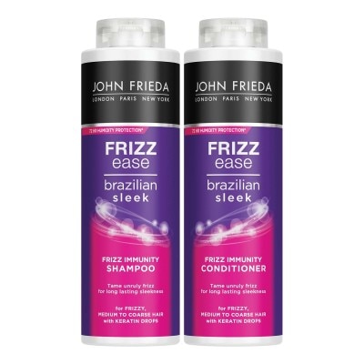 Frizz Ease Brazilian Sleek Frizz Immunity Shampoo & Conditioner