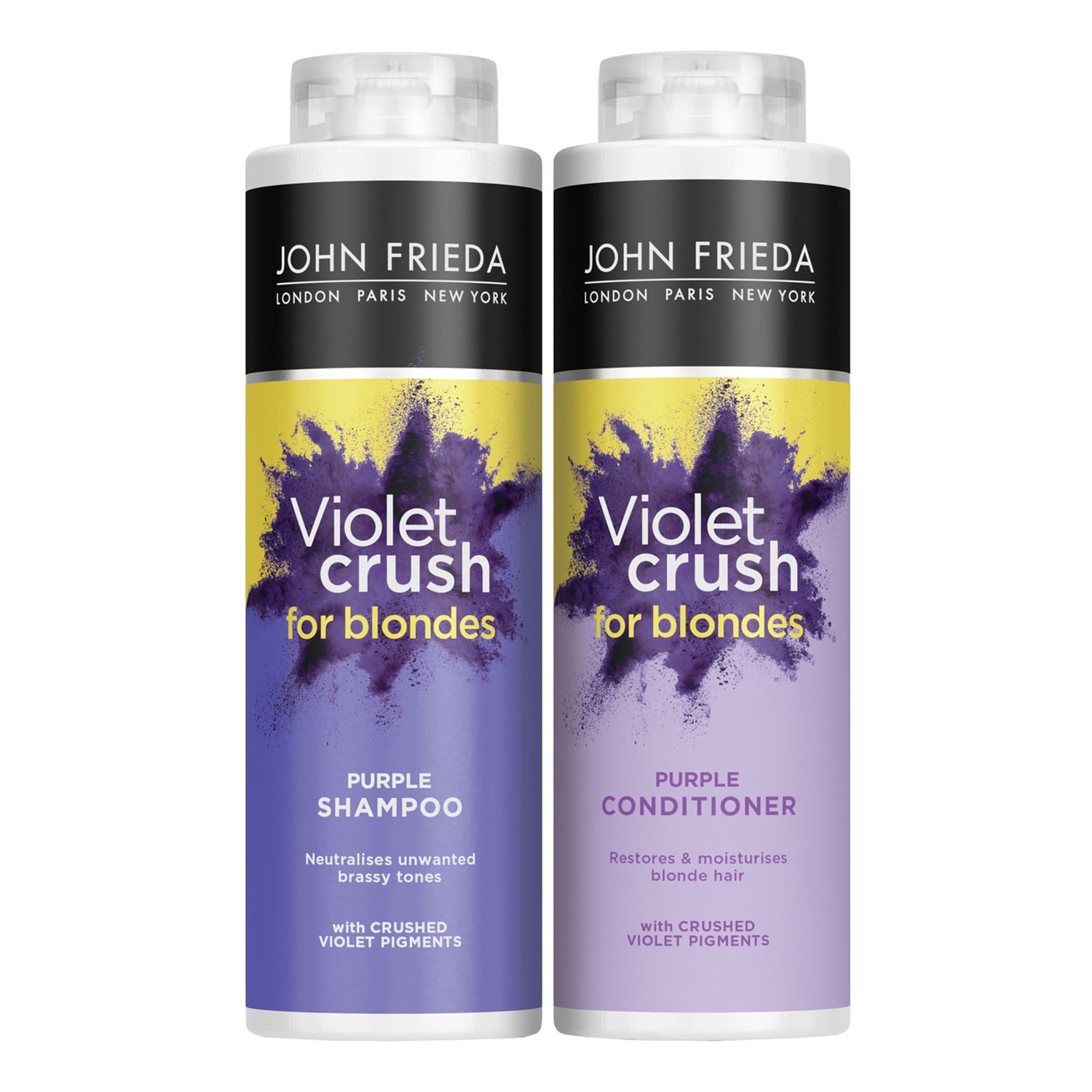 John Frieda Violet Crush Purple Shampoo & Conditioner Bundle 2 x 500ml - Image 2