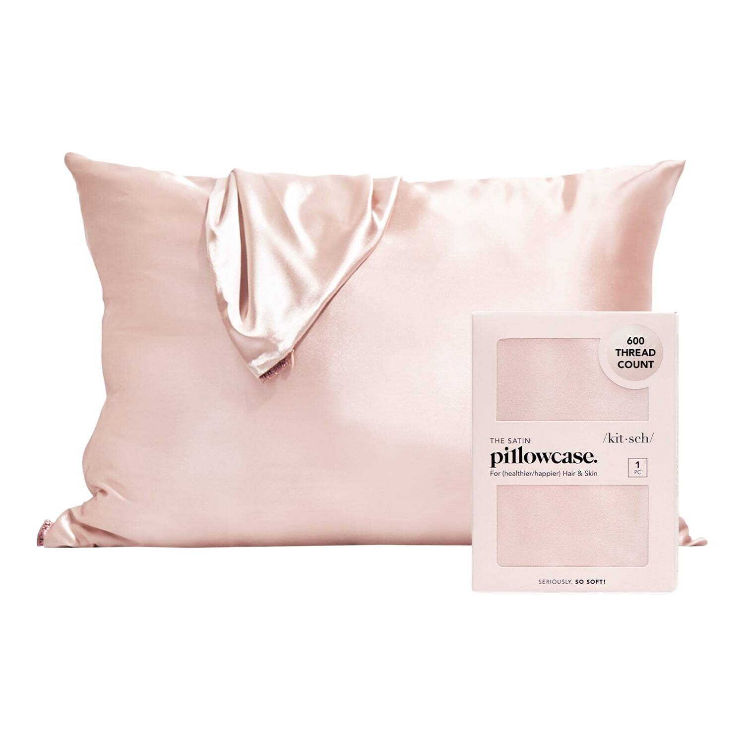 Kitsch Satin Pillowcase X 1 Blush