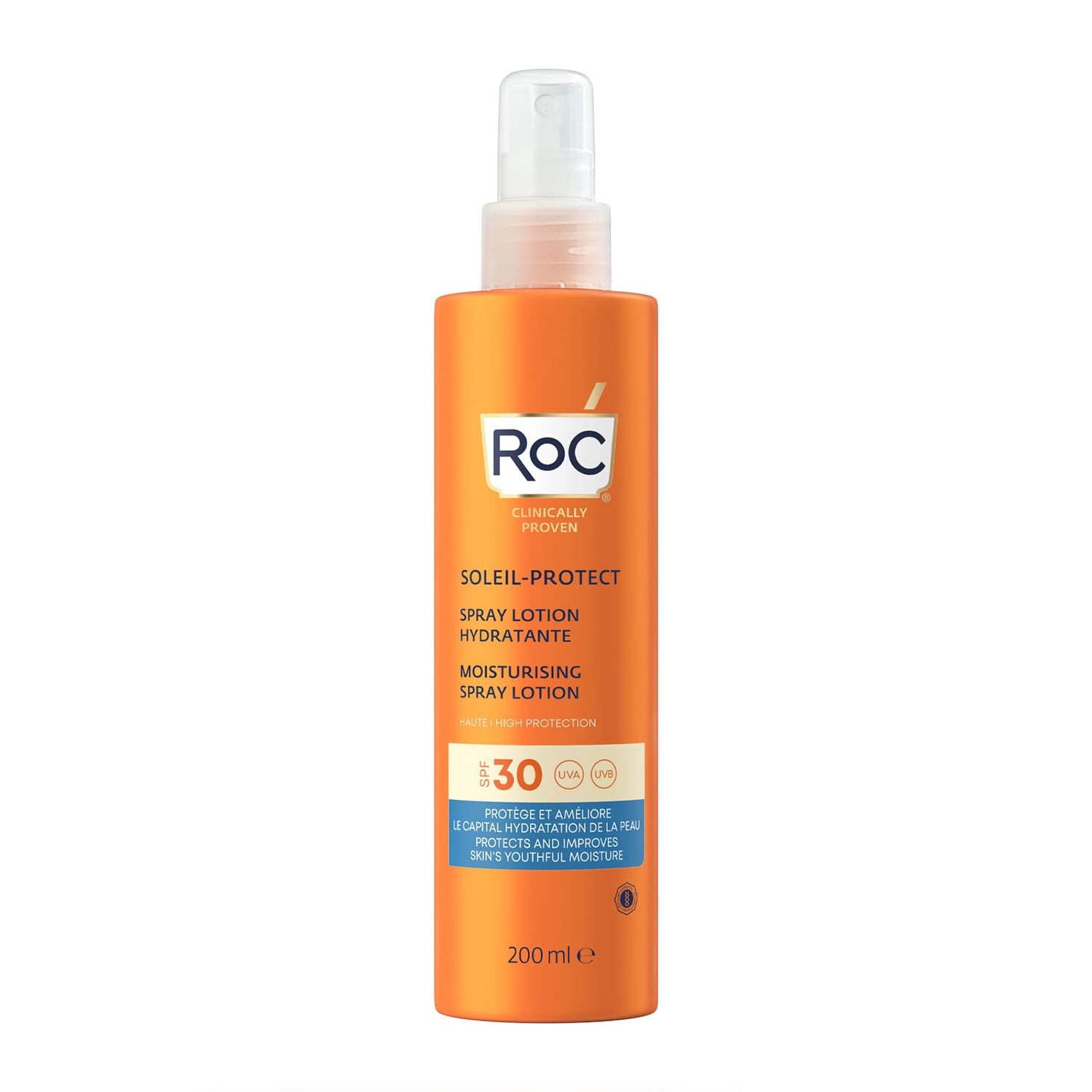 Roc Soleil-Protect Moisturising Spray Lotion Spf30 200Ml