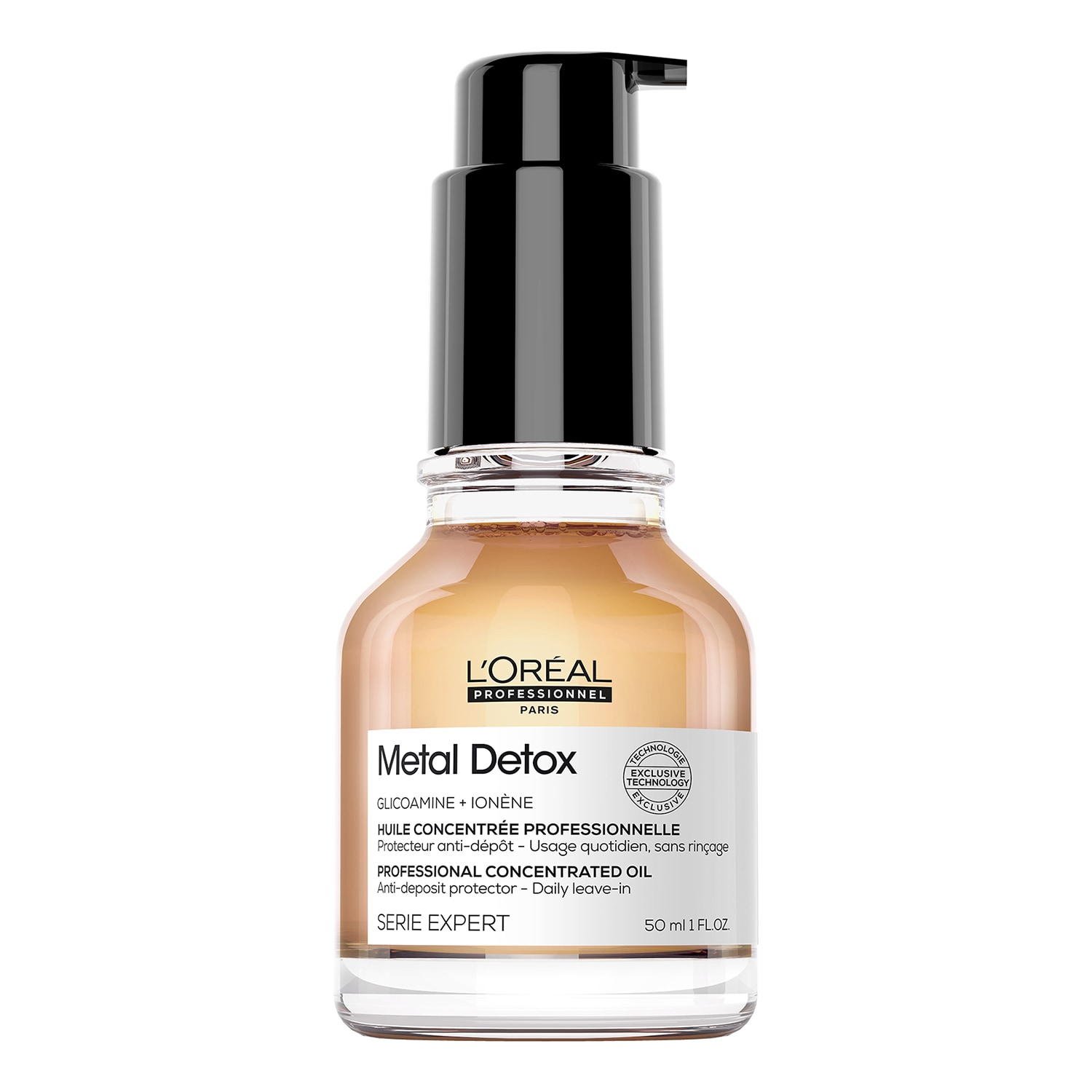 L'Oréal Professionnel Metal Detox Hair Oil, Prevent Damage & Colour Fade from Hard Water, Shine 50ml
