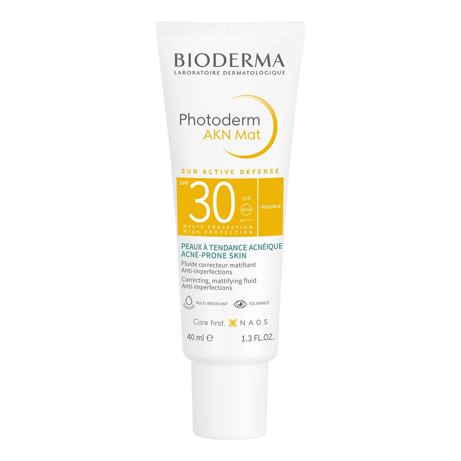 Bioderma Photoderm Akn Mat Spf30 - Face Mattifying Sunscreen For Oily & Acne Prone Skin 40Ml