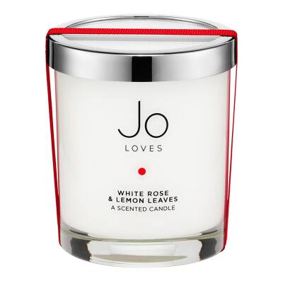 White Rose & Lemon Leaves A Home Candle