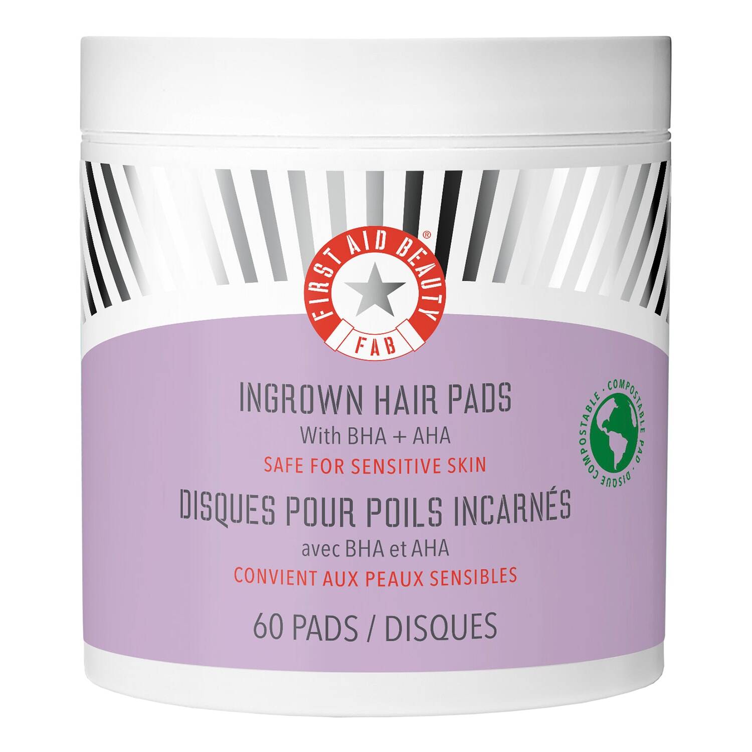 First Aid Beauty Ingrown Hair Pads - Compostable pads for ingrown hair