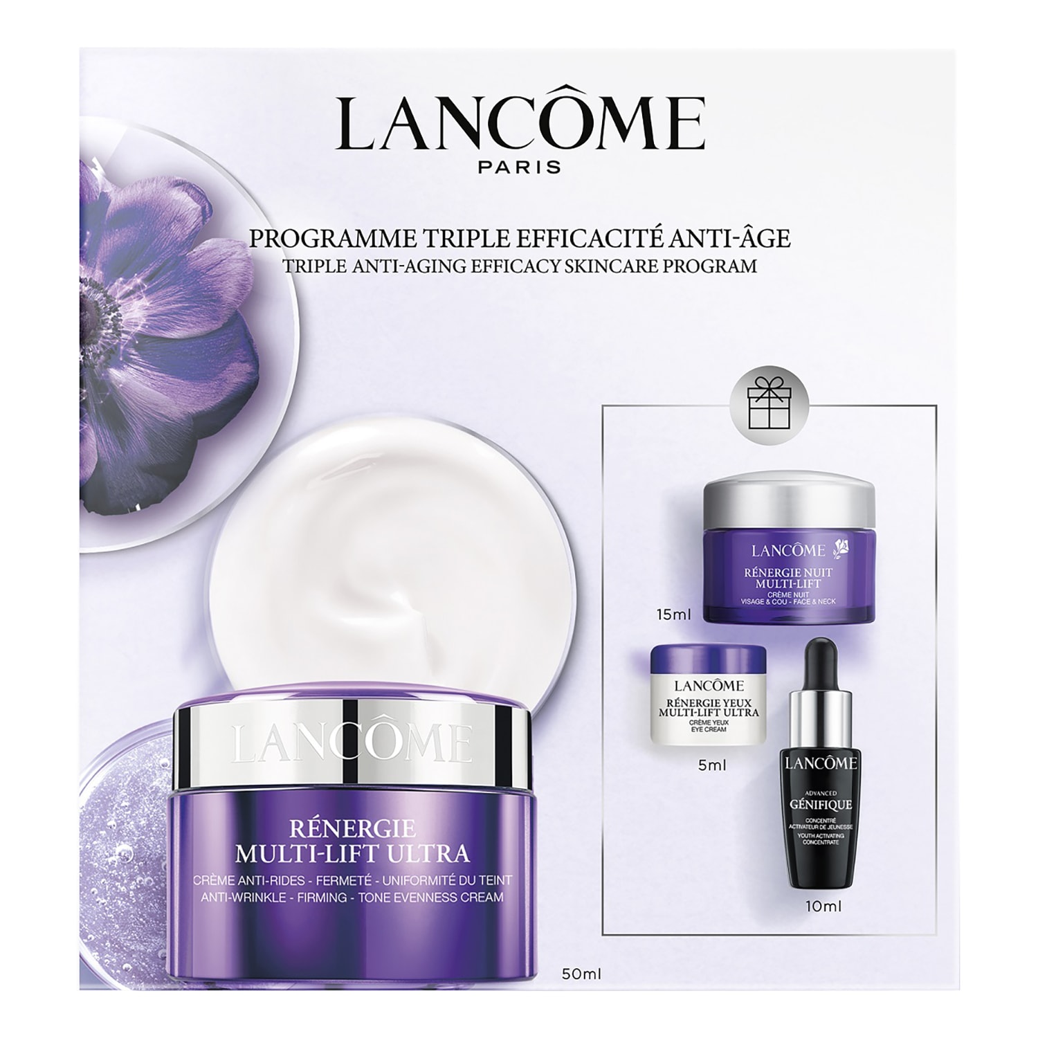 Lancôme Triple Anti-Aging Efficacy Skincare Set