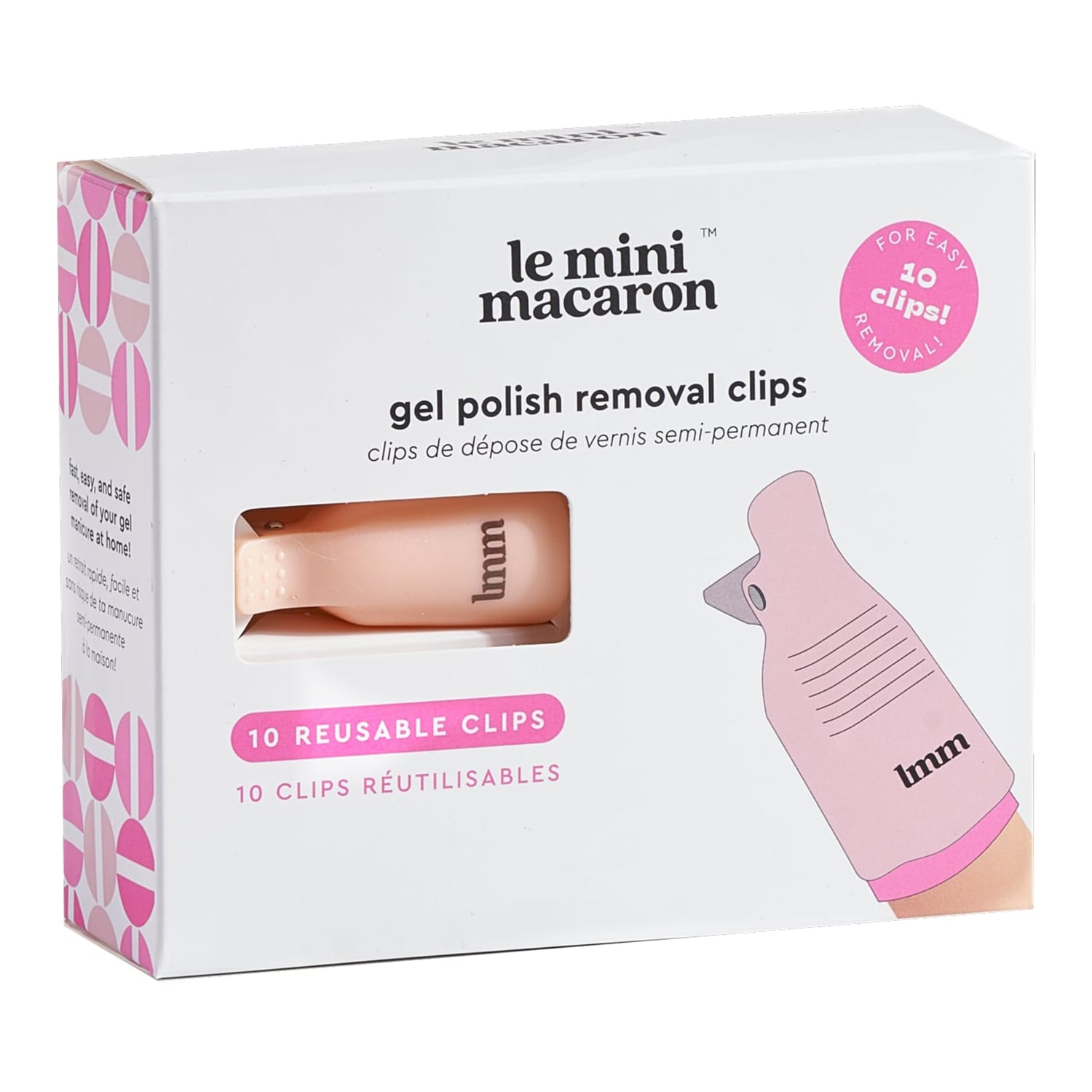 Le Mini Macaron Gel Polish Remover Clips Set