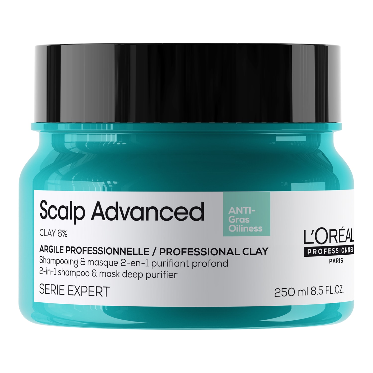 L'Oréal Professionnel Serié Expert Scalp Advanced Anti-Oiliness 2-in-1 Deep Purifier Clay Hair Mask 250ml
