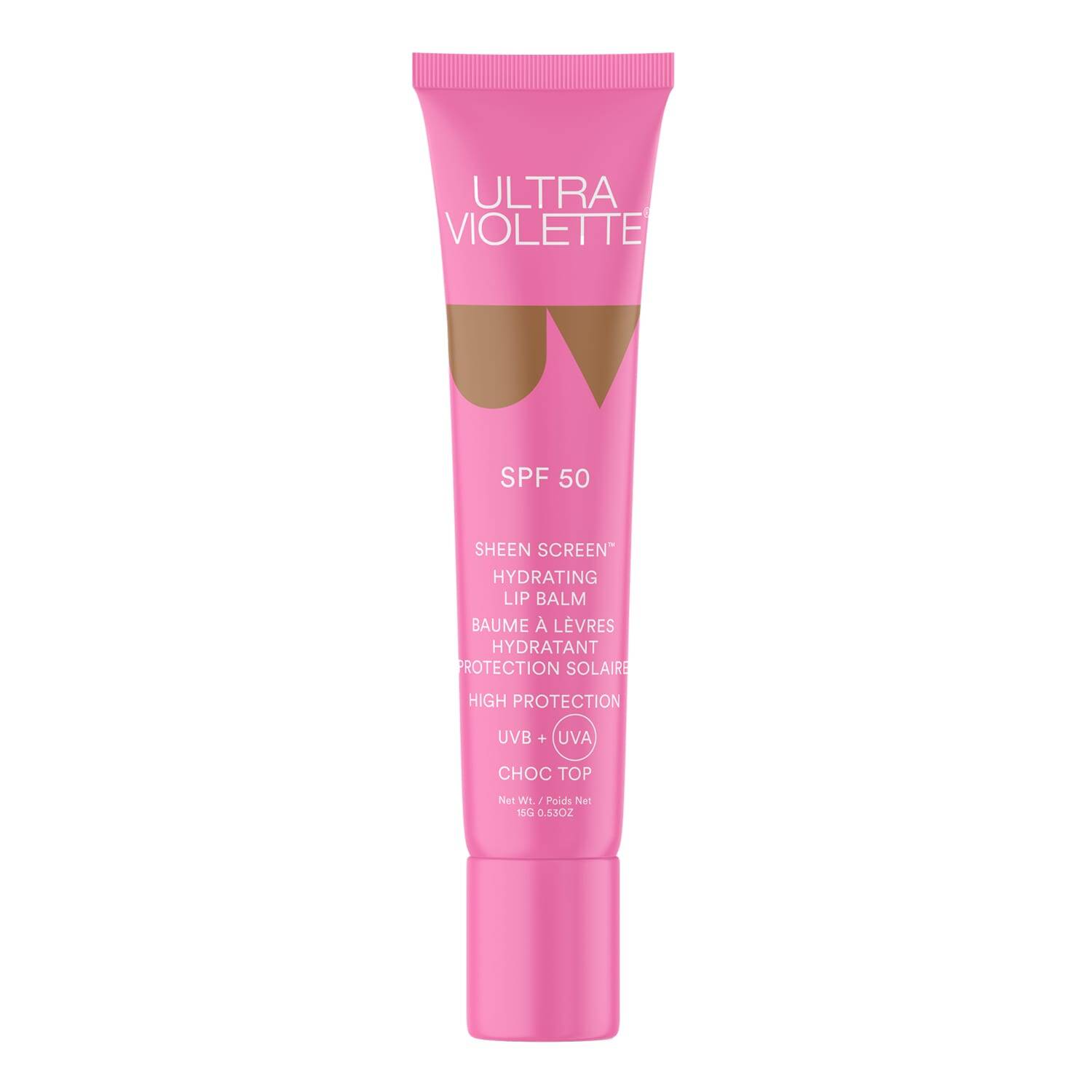 Ultra Violette Sheen Screen Spf50 Dusk Hydrating Lip Balm Choc Top