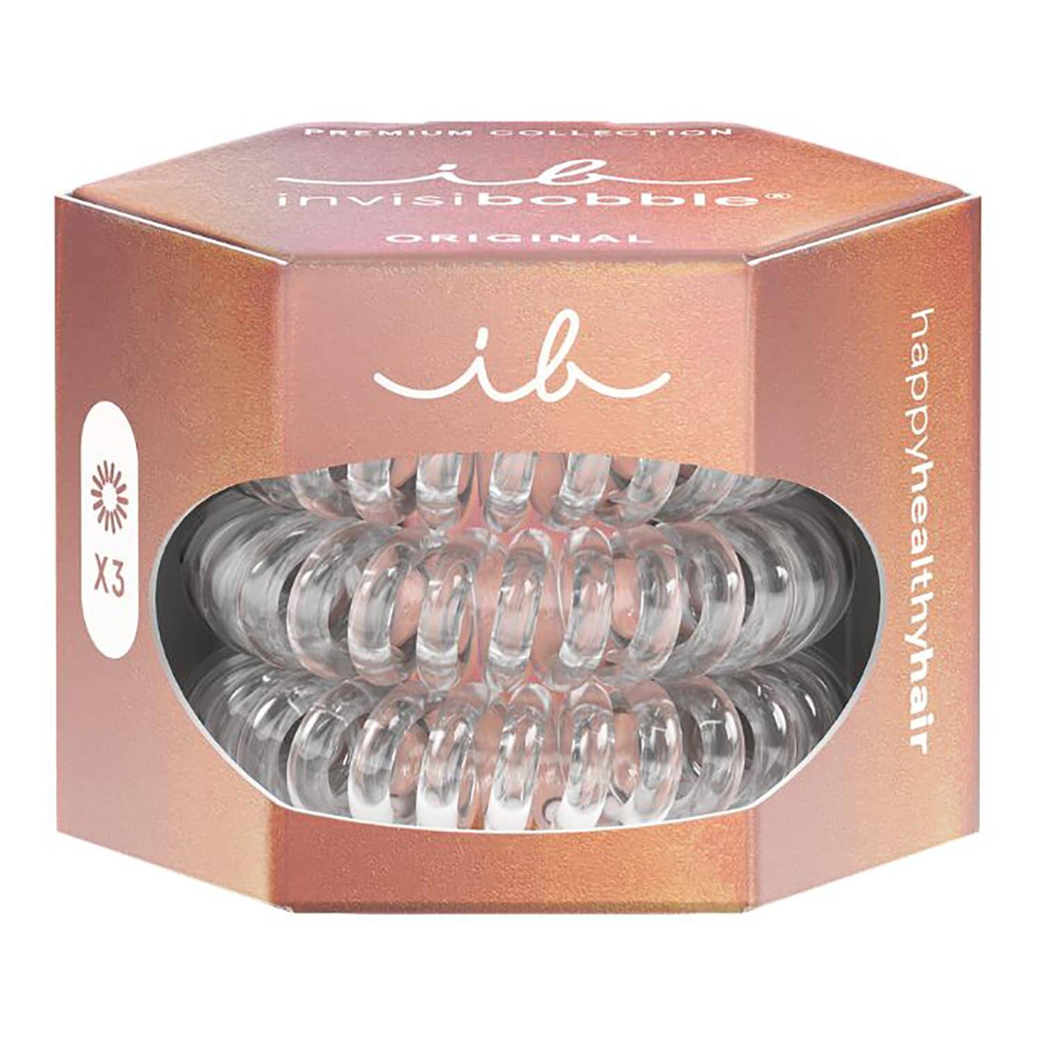 Invisibobble Hair Scrunchies Clear X3