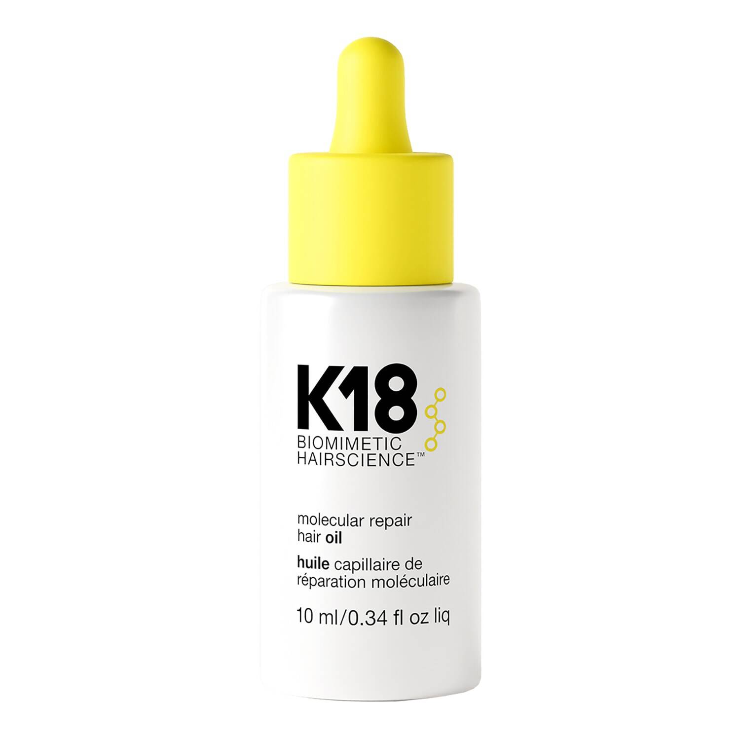 K18 Biomimetic Hairscience Molecular Repair Hair Oil - Smooth + Repair Damaged Hair 10Ml