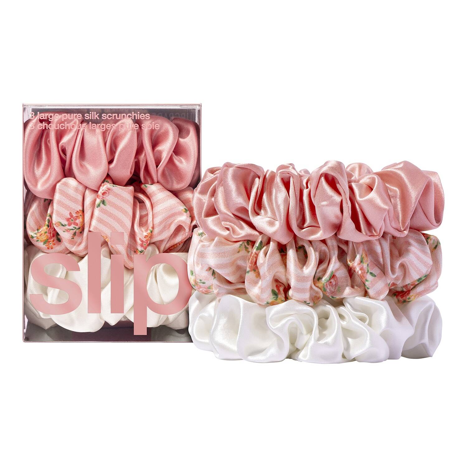 Slip Silk Pillowcase Slip Pure Silk Large Scrunchies 3 Pieces