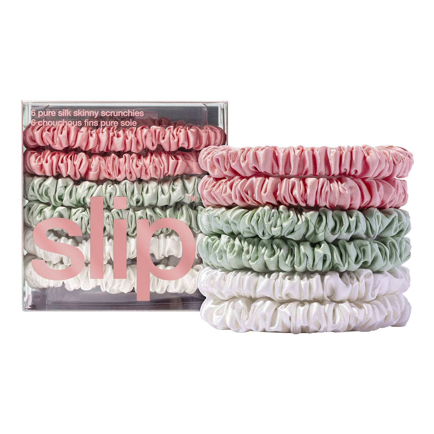 Slip Silk Pillowcase Small Slipsilk - Scrunchies 6 Pieces
