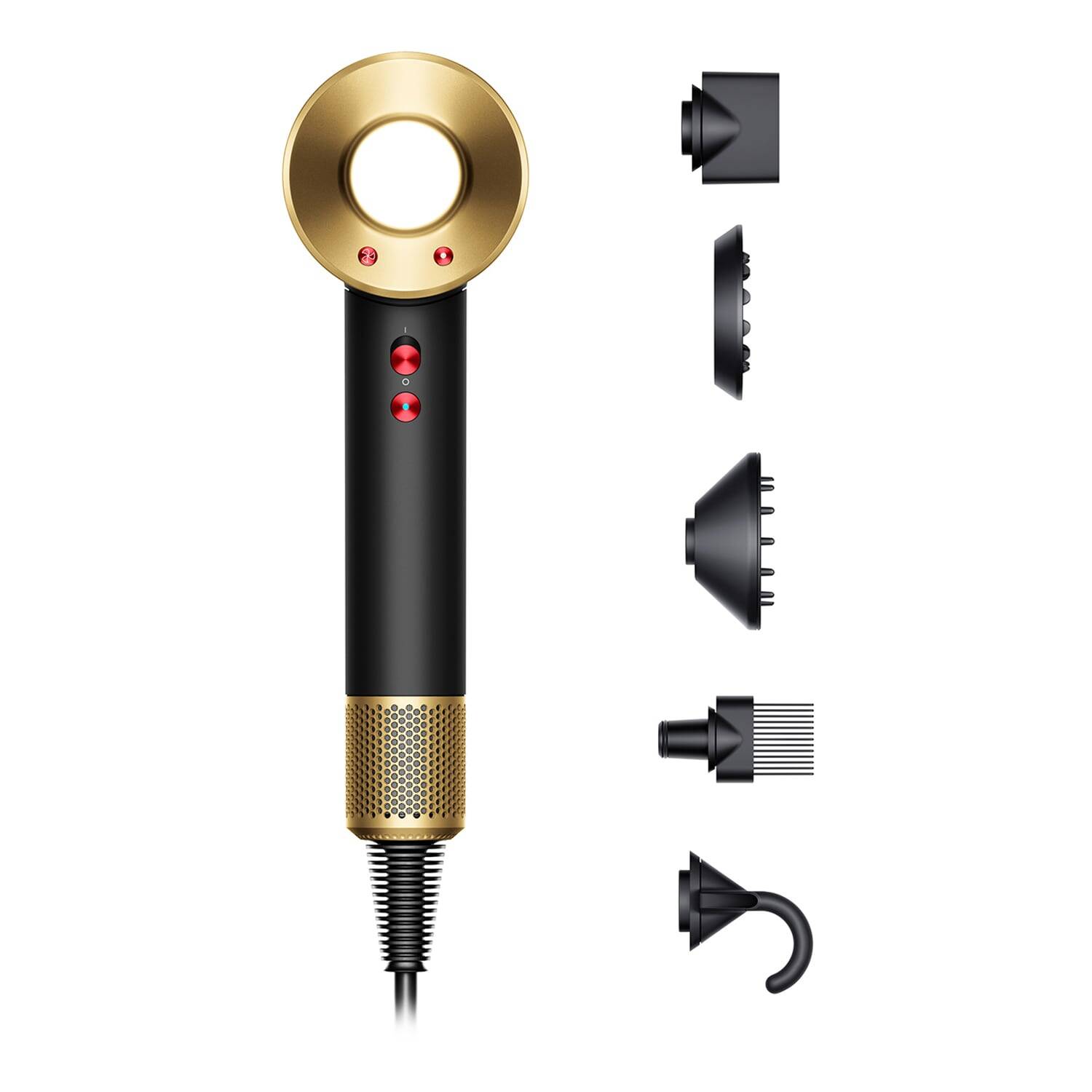 Dyson Supersonic HD07 Hair Dryer Styler 1600W - Onyx Black Gold {Used/Scuffs} - Image 2