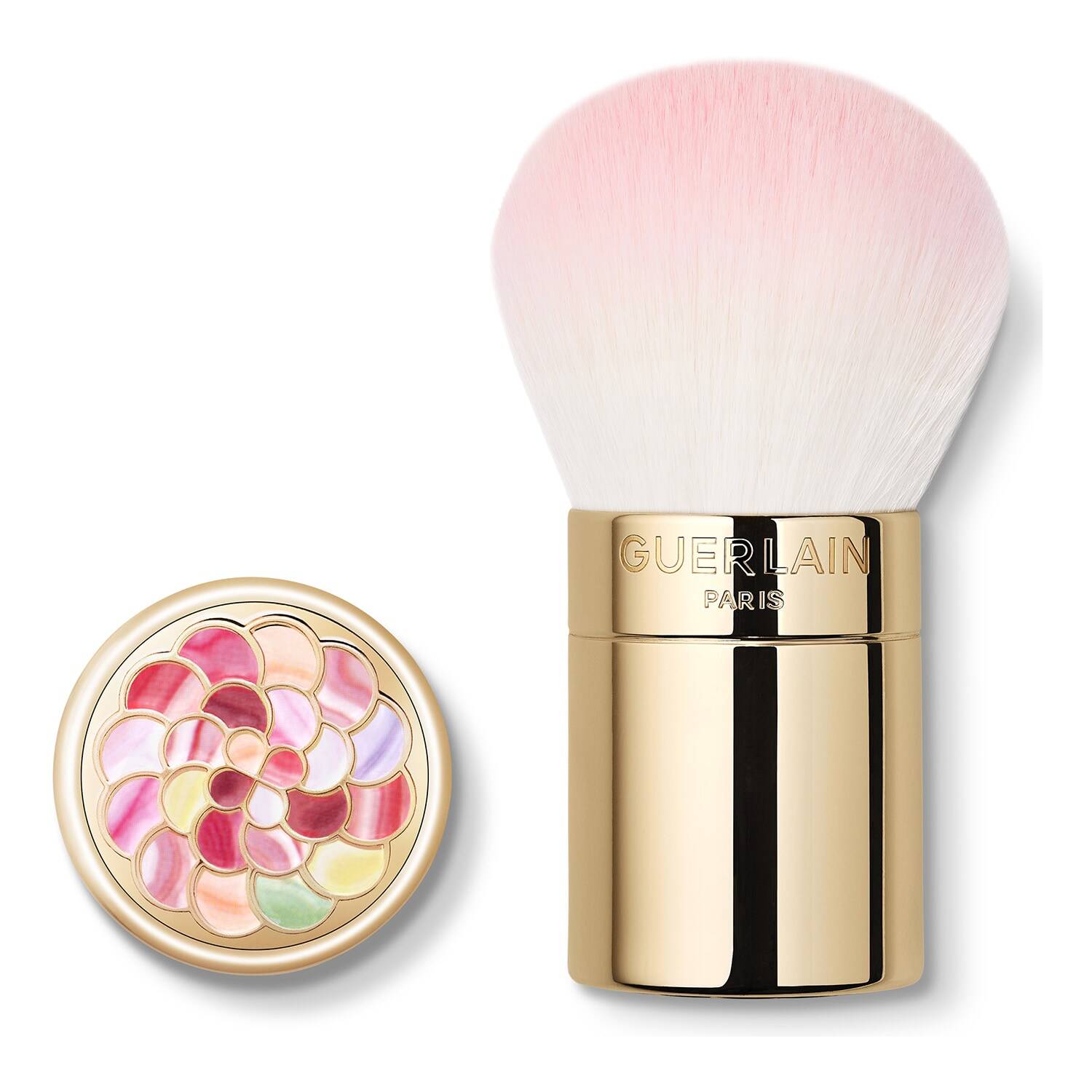 GUERLAIN MÉTÉORITES 02 COOL/ROSE ブラシset⭐︎ 347912_media_swatch_07-08-25-