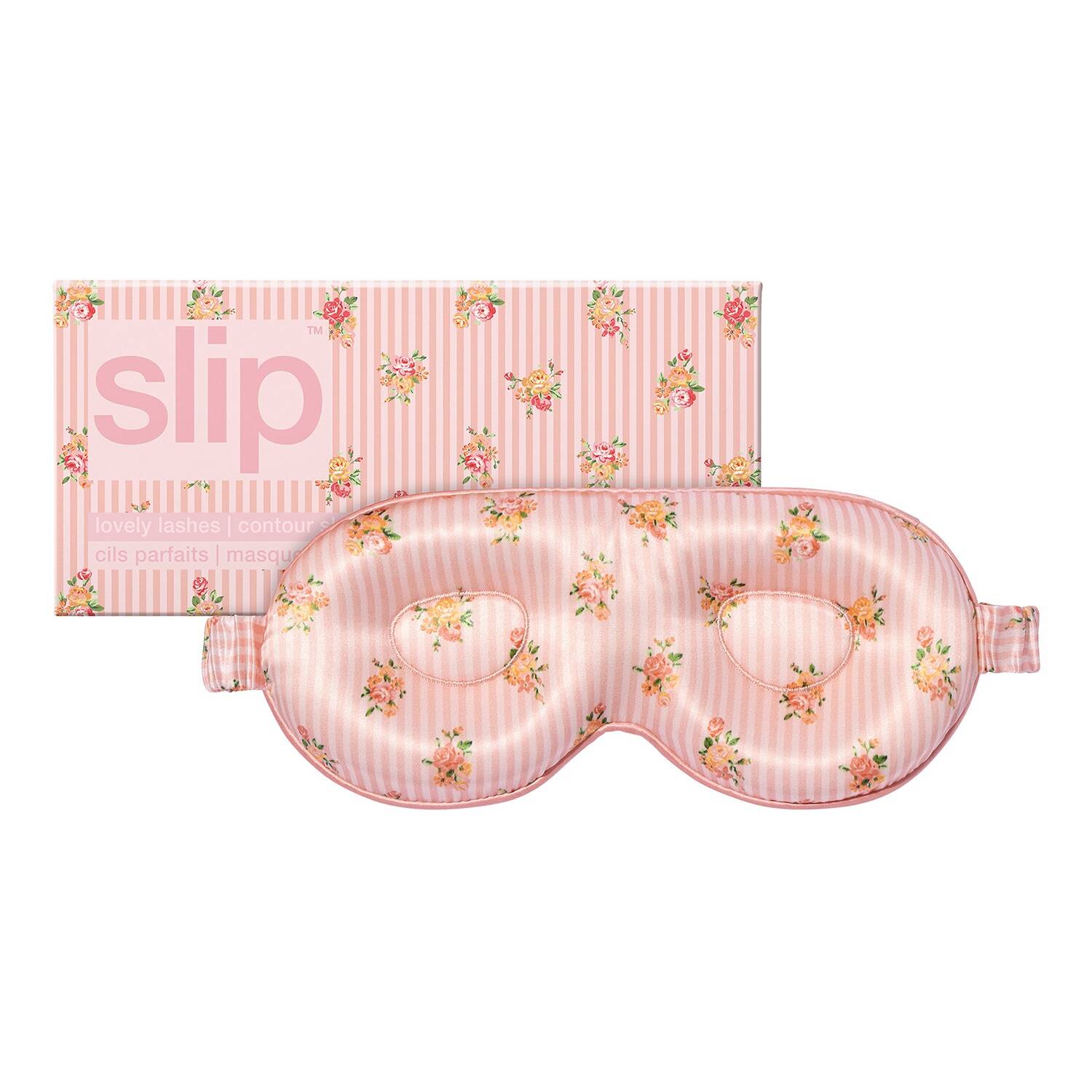 Slip Silk Pillowcase Pure Silk Contour Sleep Mask Petal