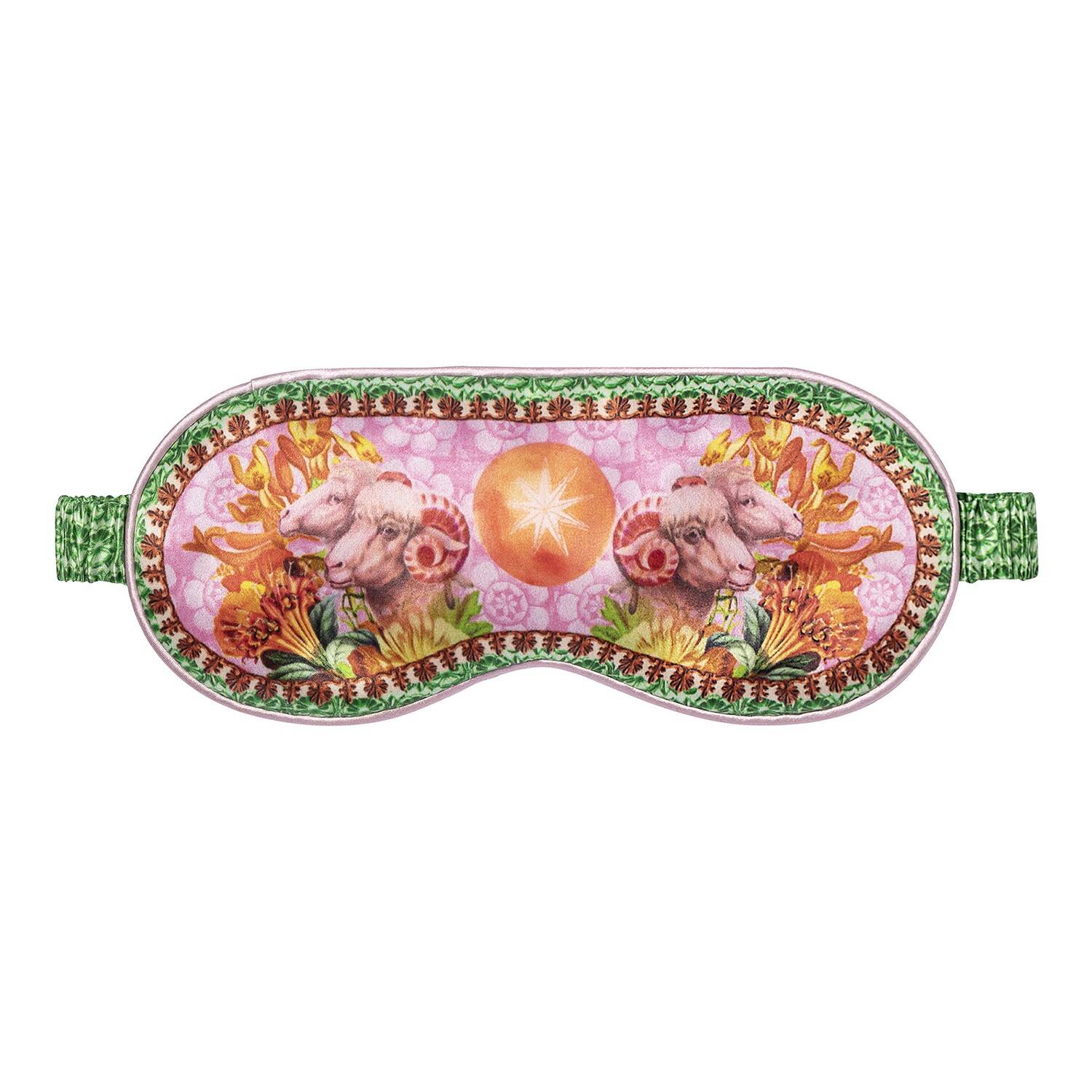Slip Silk Pillowcase Sleep Mask Zodiac Aries