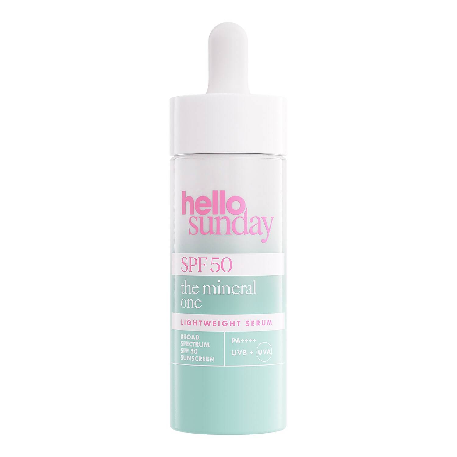 Hello Sunday The Mineral One Lightweight Serum Drops Spf50 30Ml