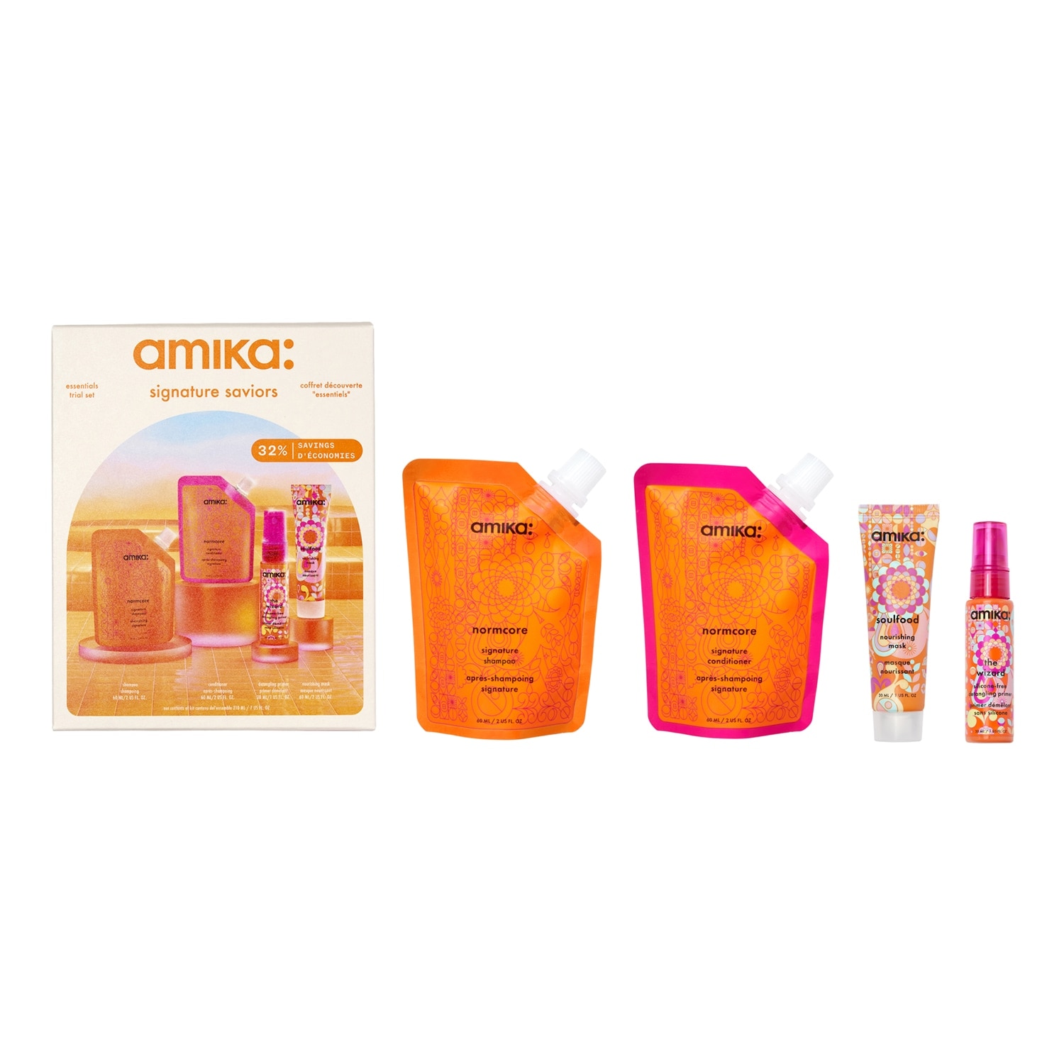 Amika Signature Saviors Routine Trial Set