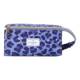 Open Flat Blue Leopard Box Bag