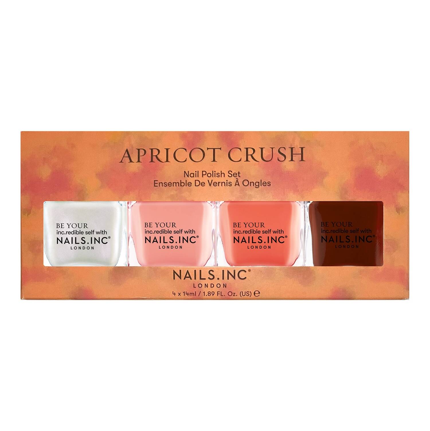 Nailsinc Apricot Crush 4-Piece Nail Polish Set