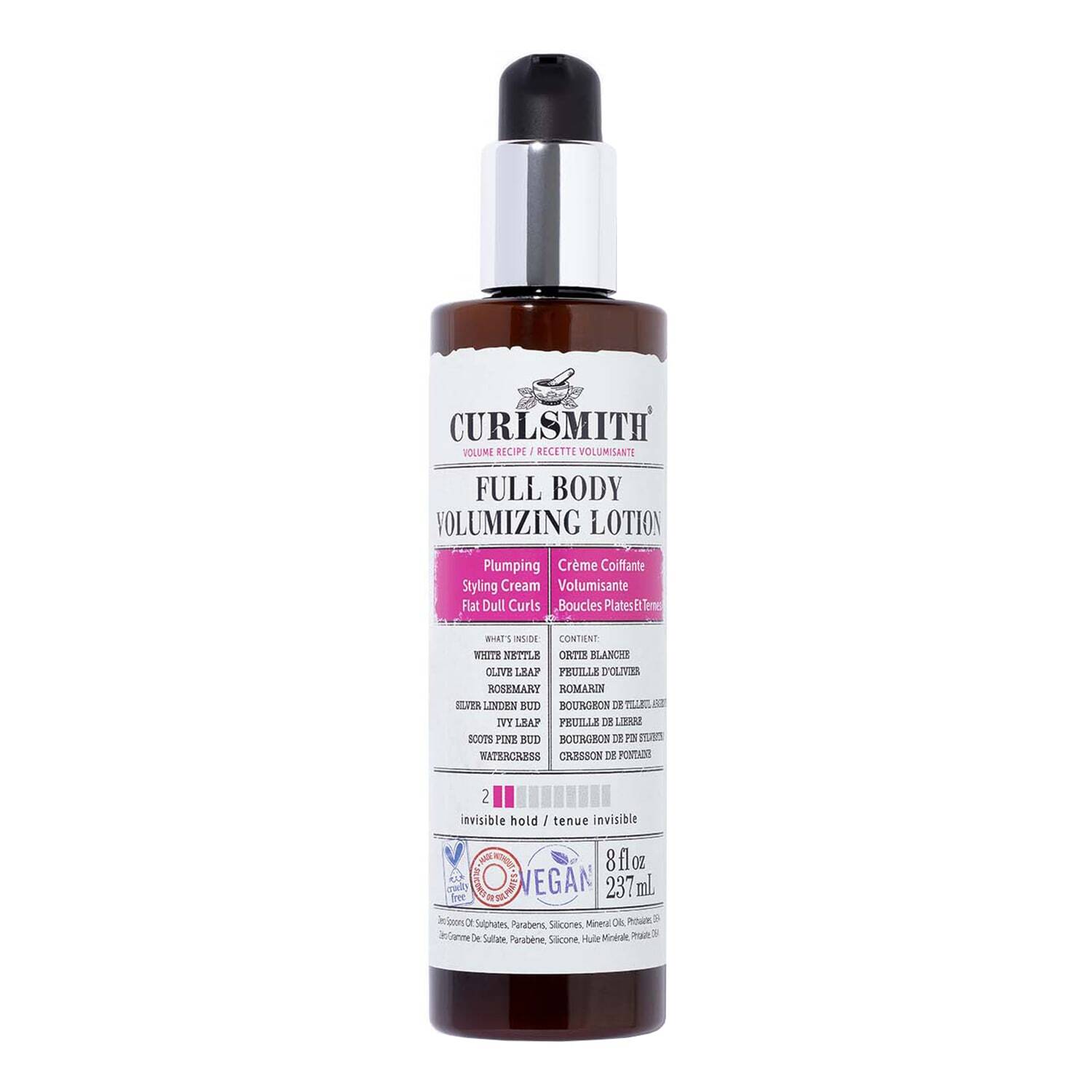 Curlsmith - Full Body Volumizing Hair Lotion, Curl Definition, Instant Volume and Non-Sticky, for Wavy, Curly or Coily Hair, Vegan (237ml/8fl oz) - Image 6