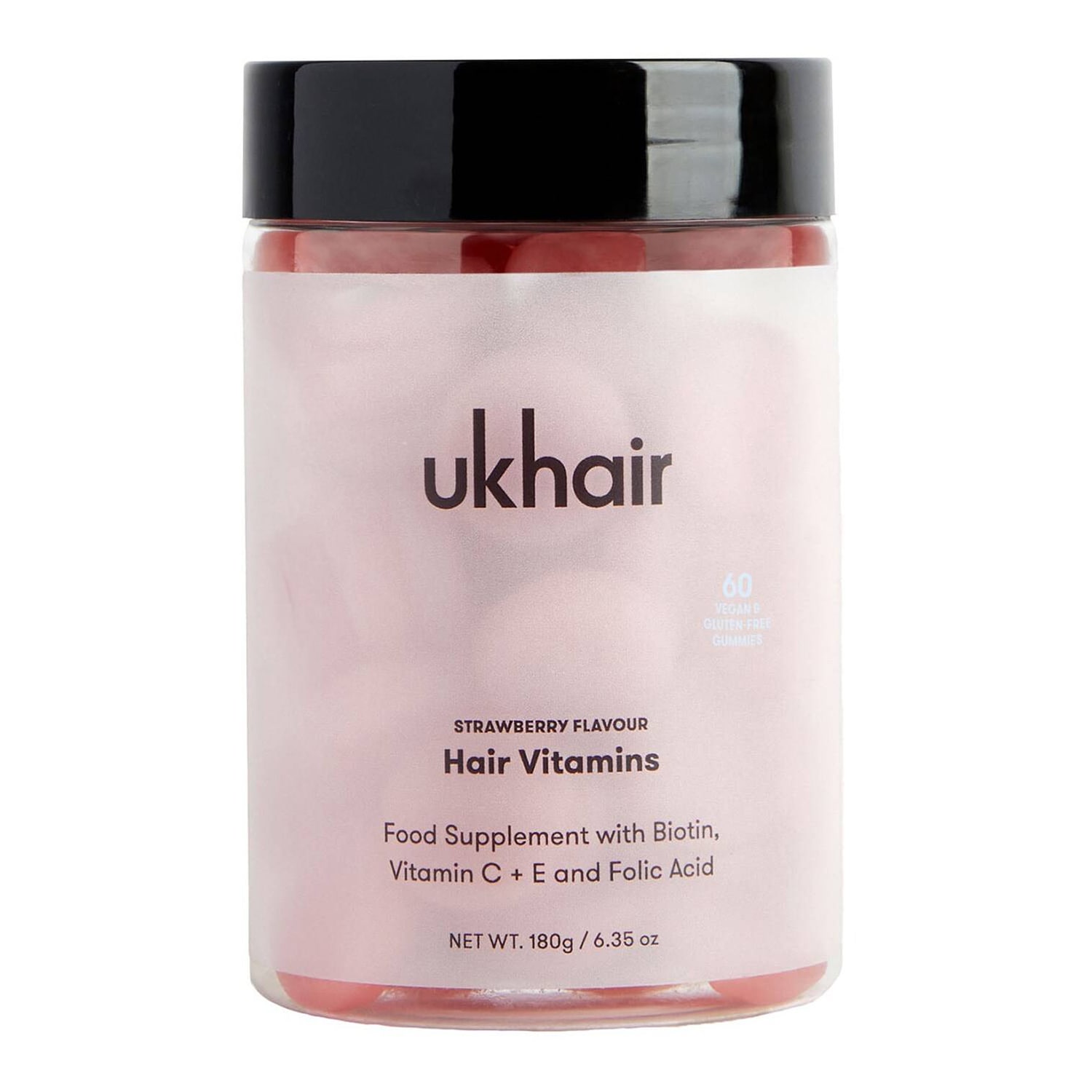 Uklash Ukhair Vitamins 60 Vegan Gummies
