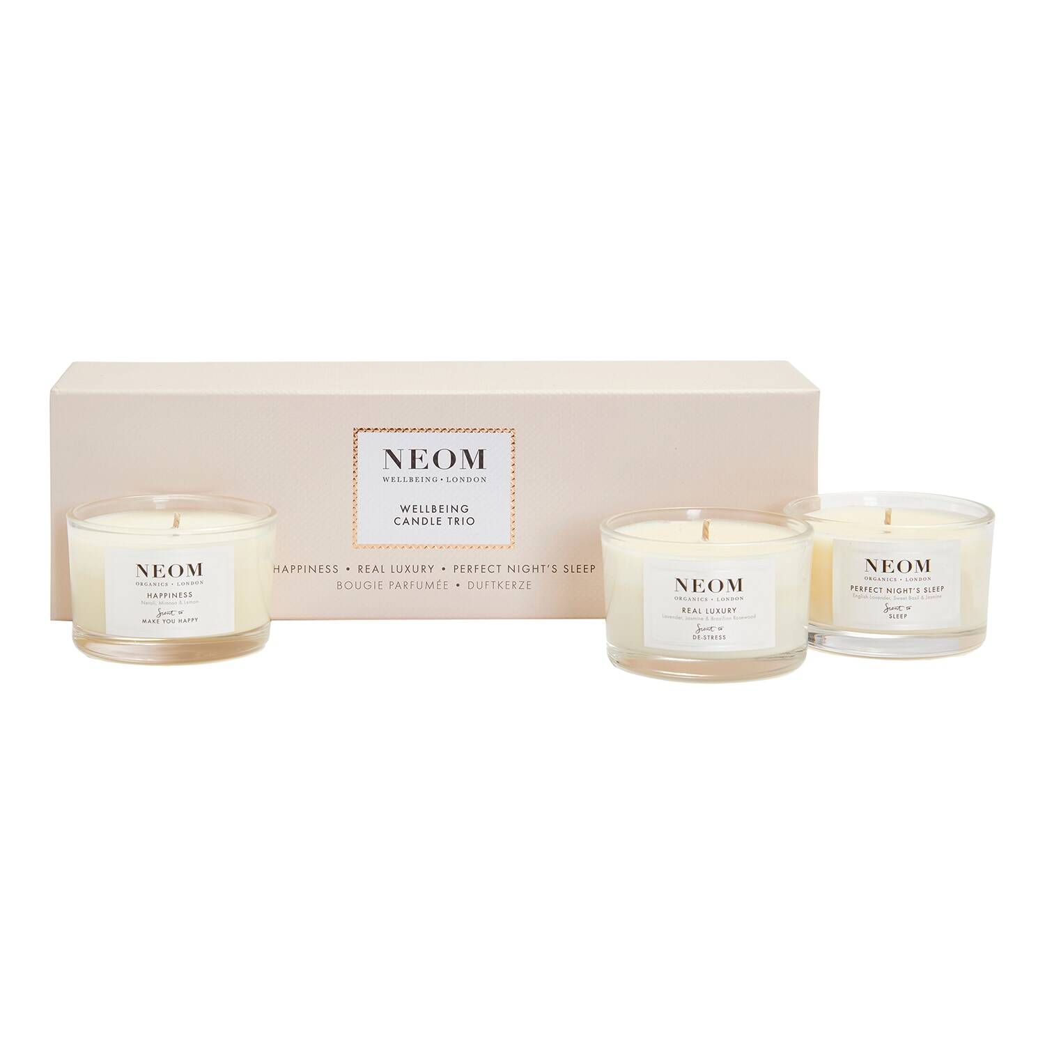 Neom Wellbeing Wellbeing Candle Trio