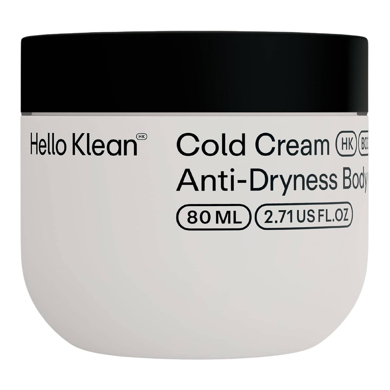 Hello Klean Cold Cream Anti-Dryness Body Cream 80ml Travel Size Pot Sealed - Image 6