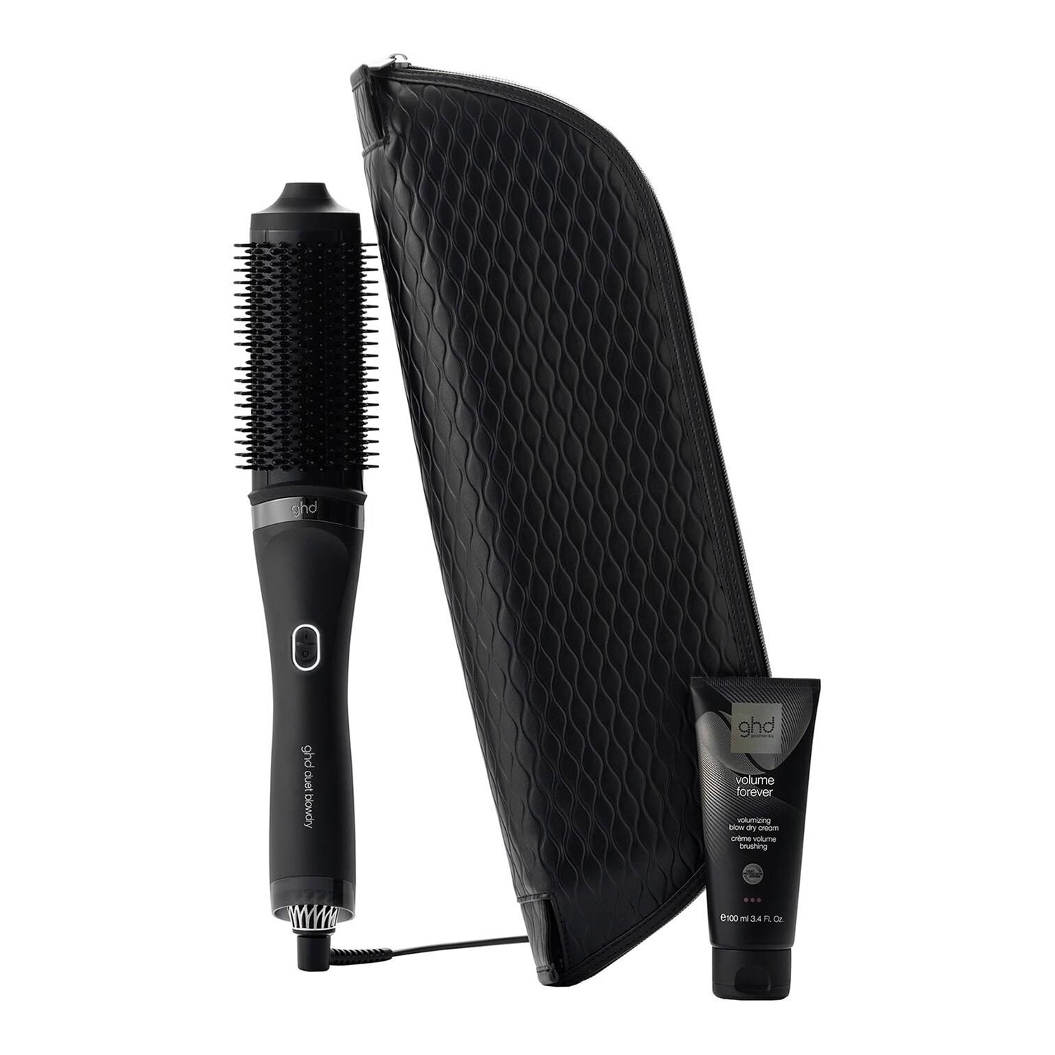 Ghd Duet Blowdry Gift Set - 2-In-1 Hair Dryer Brush With Volume Forever Blow Dry Cream And Heat Resistant Bag, Wet To Blow Dried With No Heat Damage, - Image 3