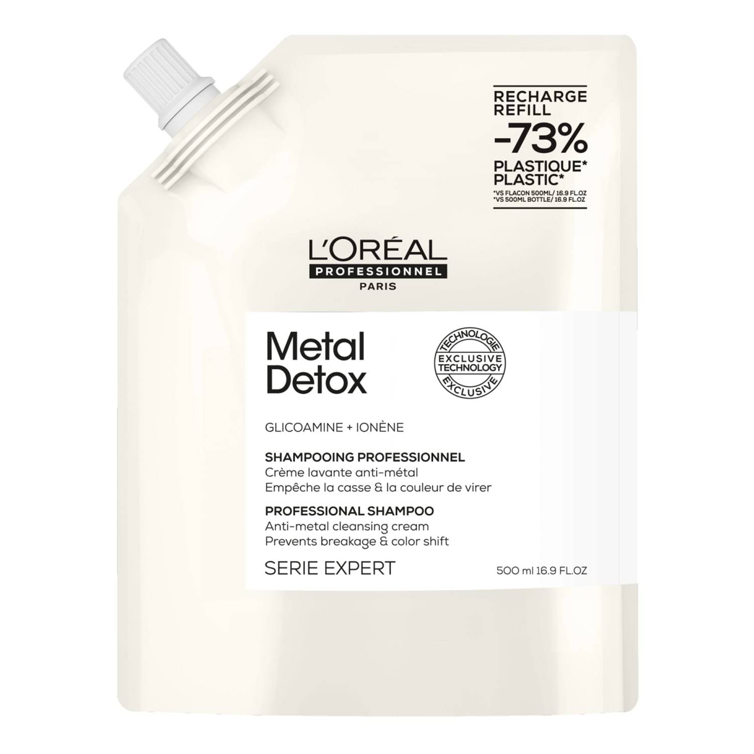 L'Oréal Professionnel L'Oreal Professional Serie Expert Metal Detox Shampoo Refill 500Ml L'Oreal Professional Serie Expert Metal Detox Shampoo Refill