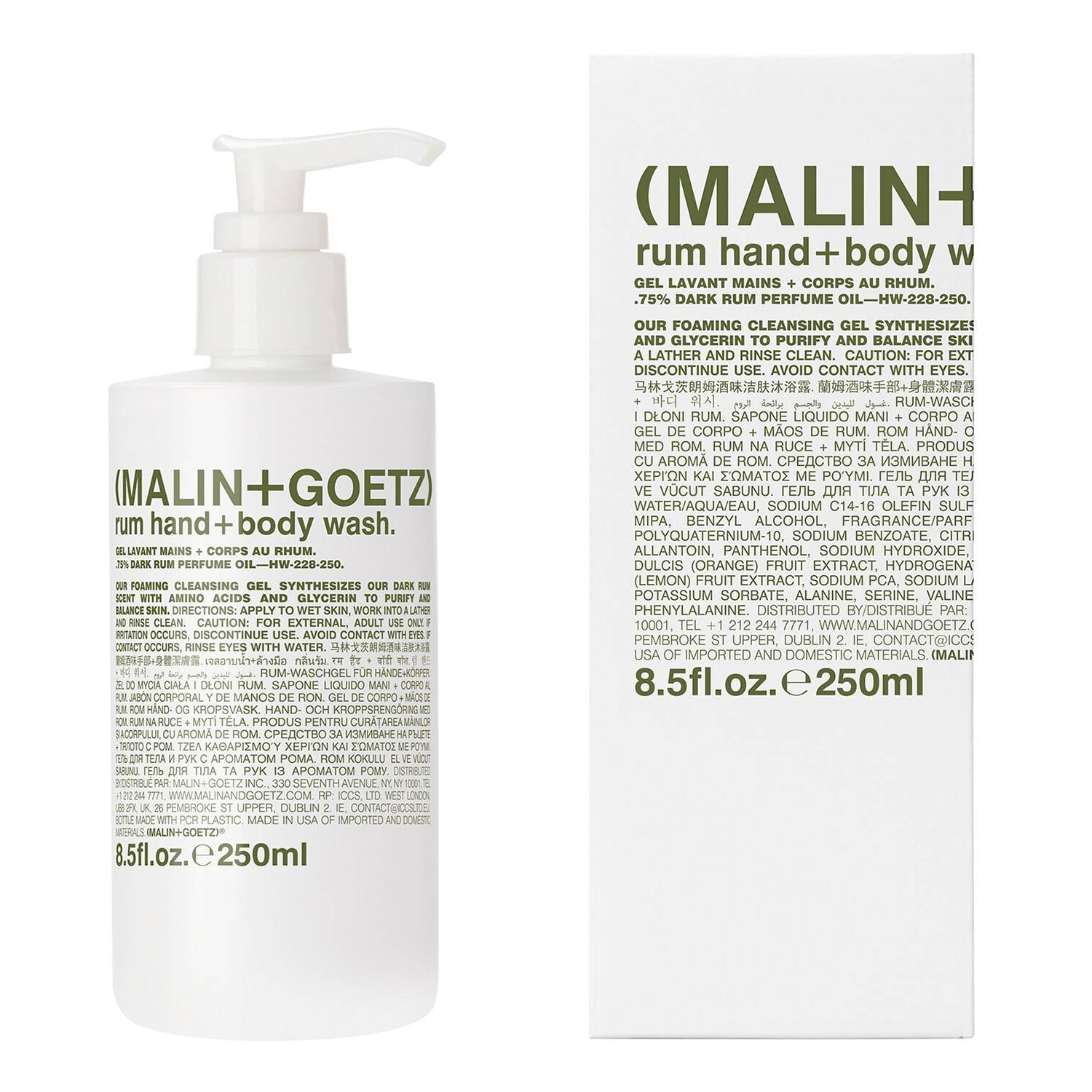 Malin+Goetz Rum Hand And Body Wash 250Ml