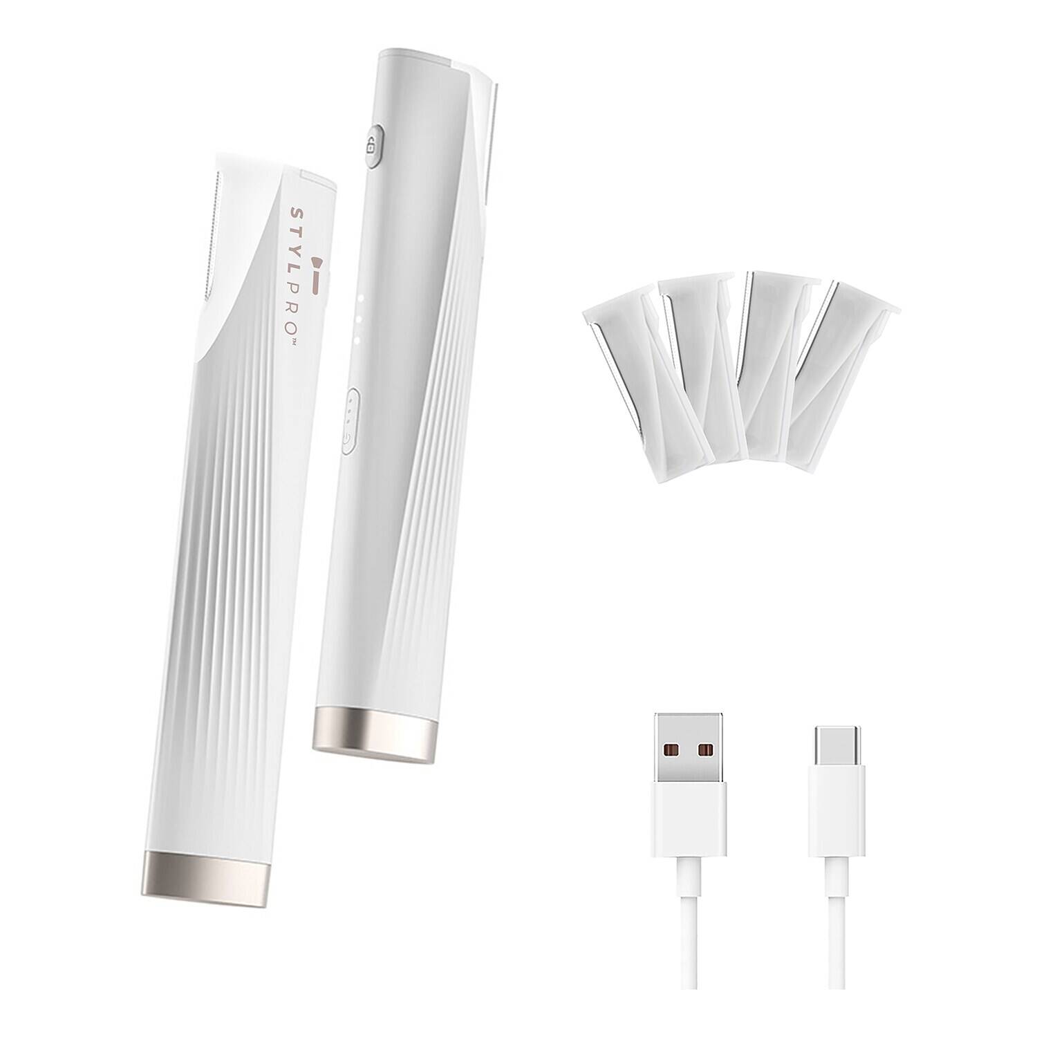 Stylideas 2-in-1 Light Up Sonic Dermaplane in White - Image 2