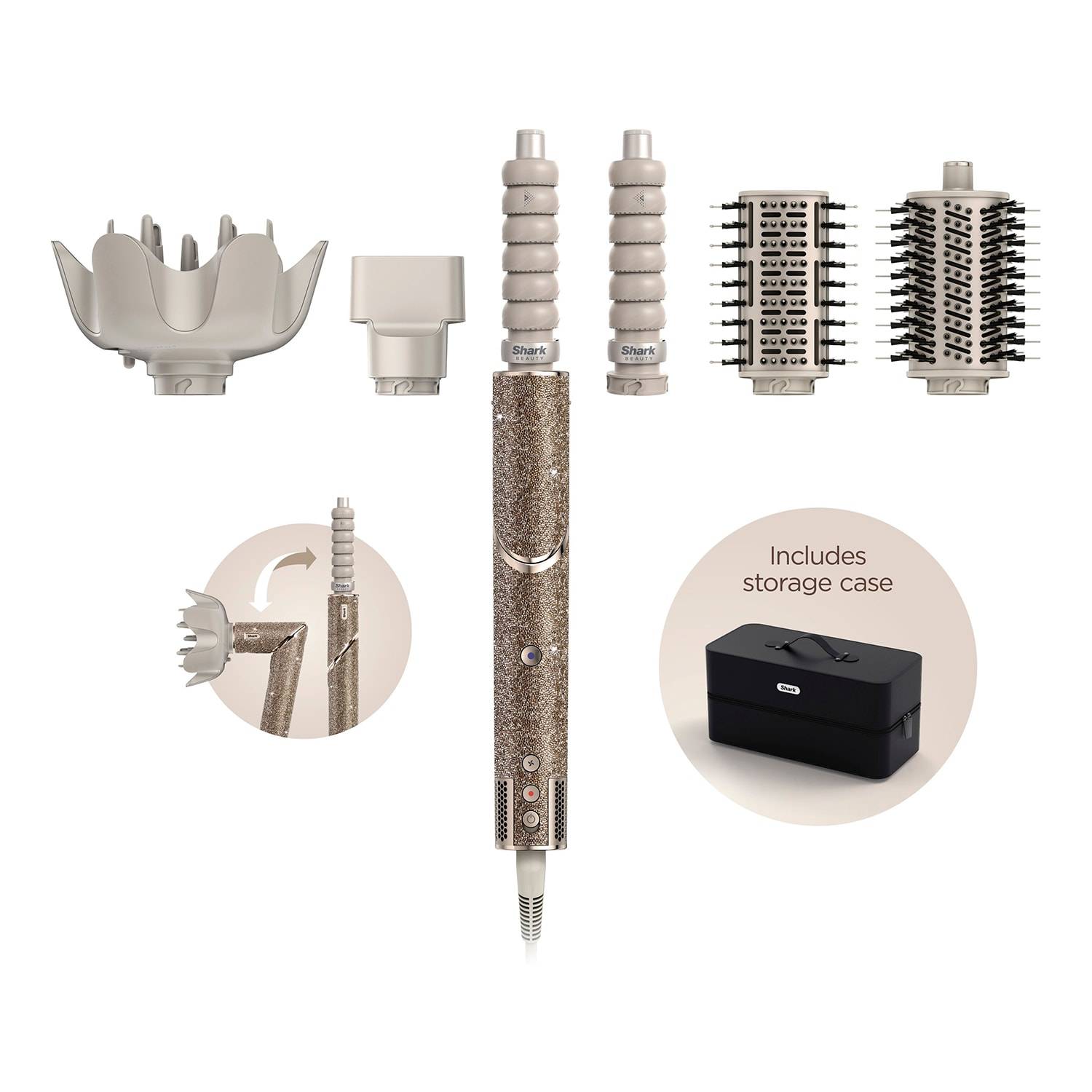 Shark Flexstyle Sparkle Champagne Diamond Limited Edition Styler