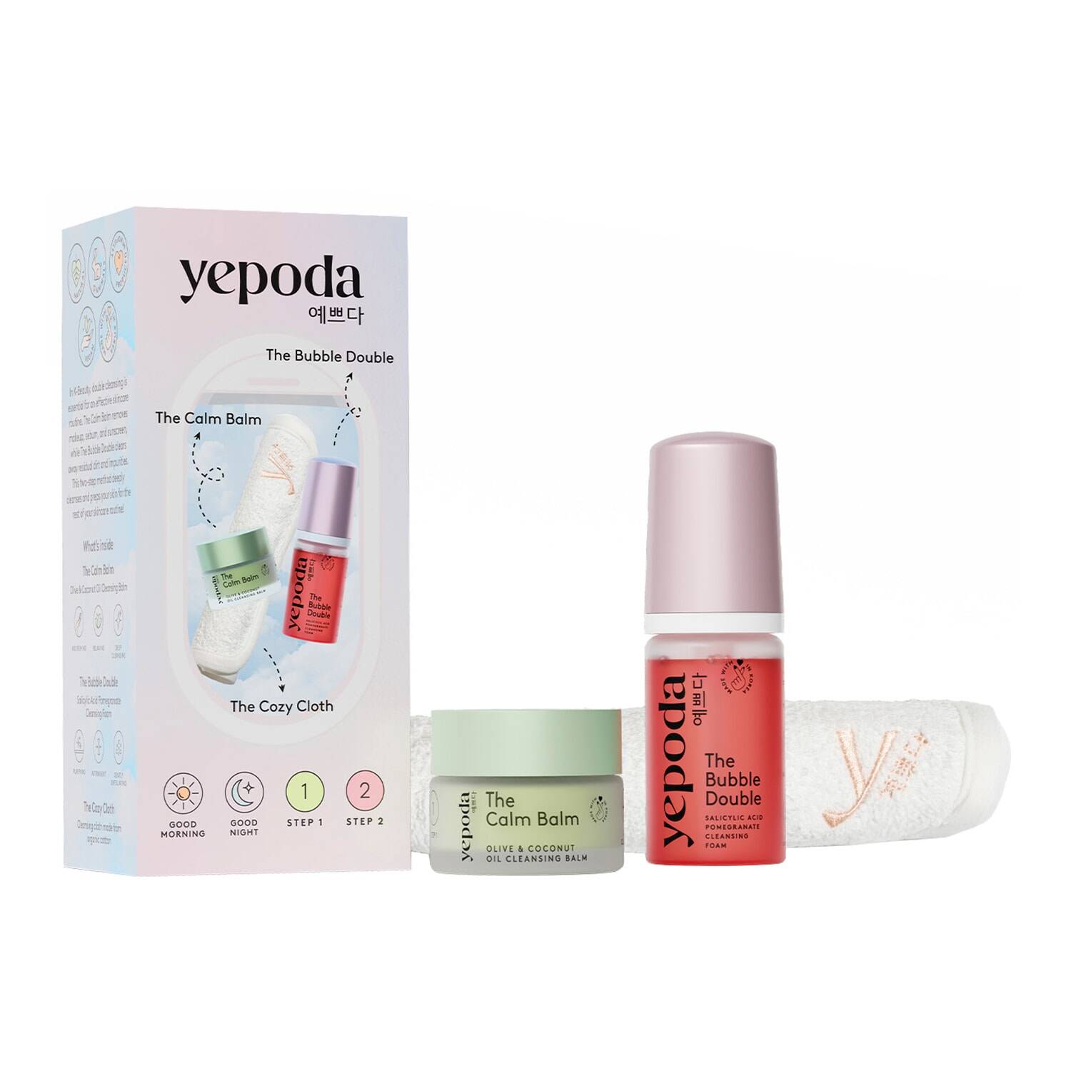 Yepoda The Mini Cleansing Duo - Double Cleansing Set Cleanse The Mini Cleansing Duo