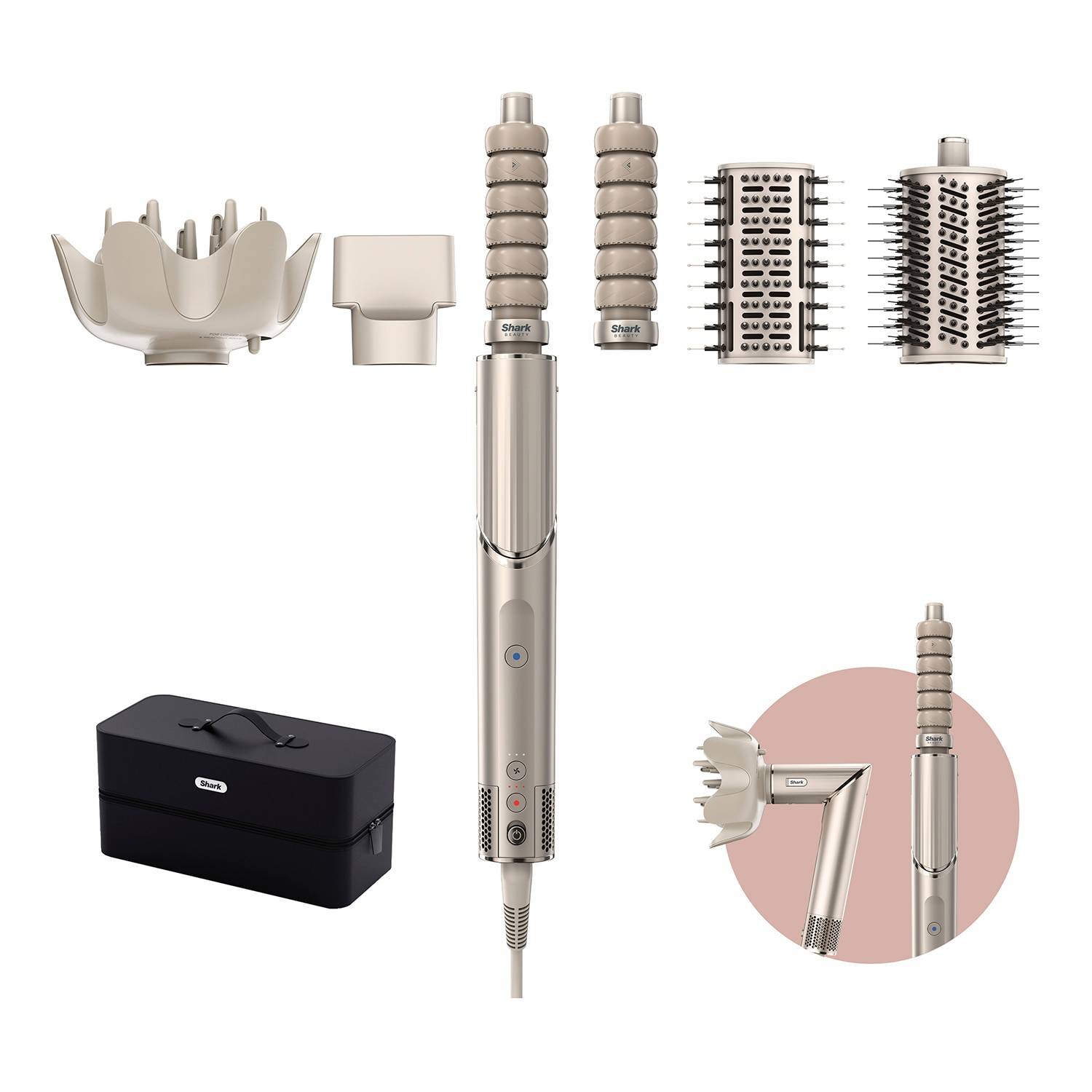 Shark Beauty Flexstyle 5-In-1 Air Styler & Hair Dryer Stone