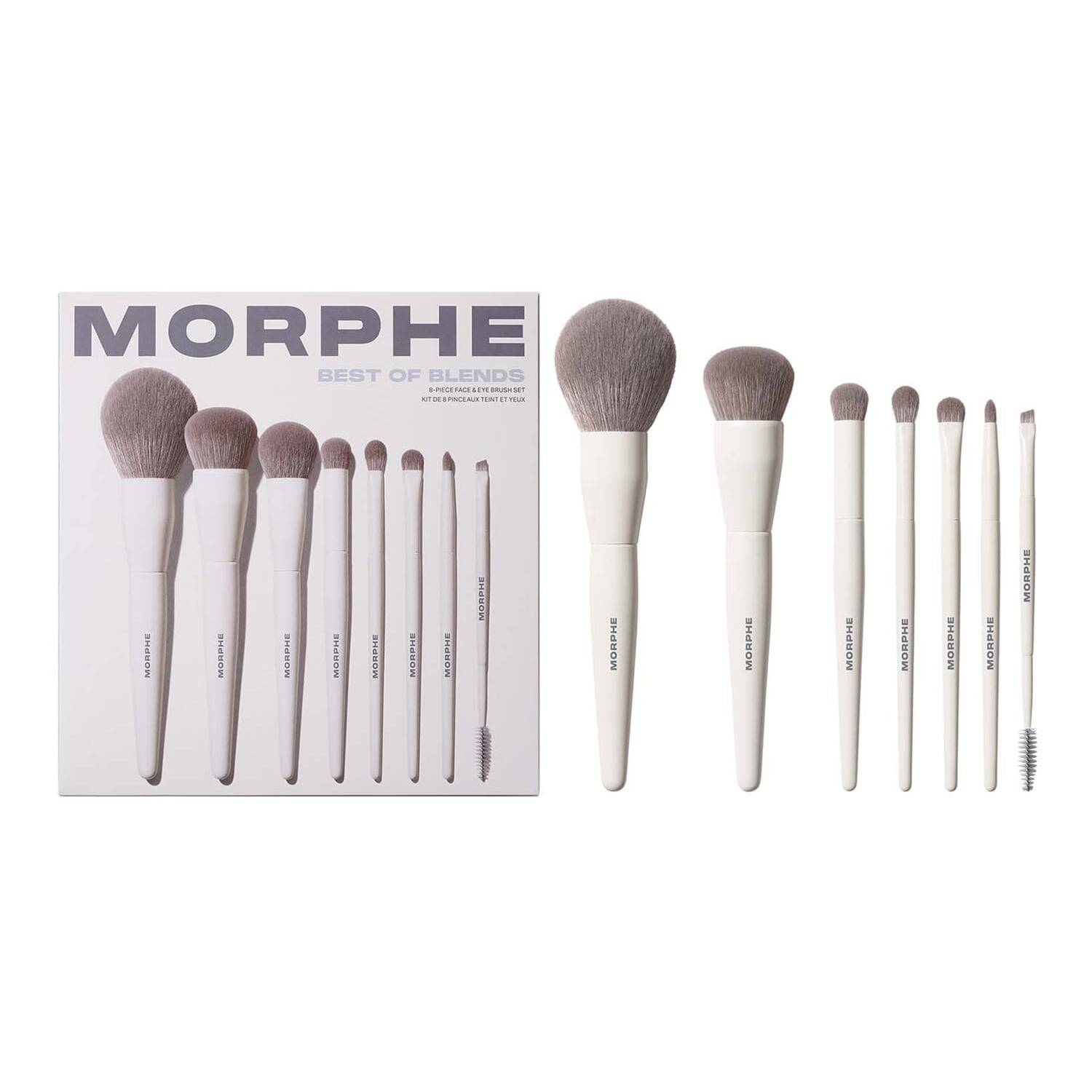 Morphe 8-Piece Face & Eye Brush Set Best Of Blends