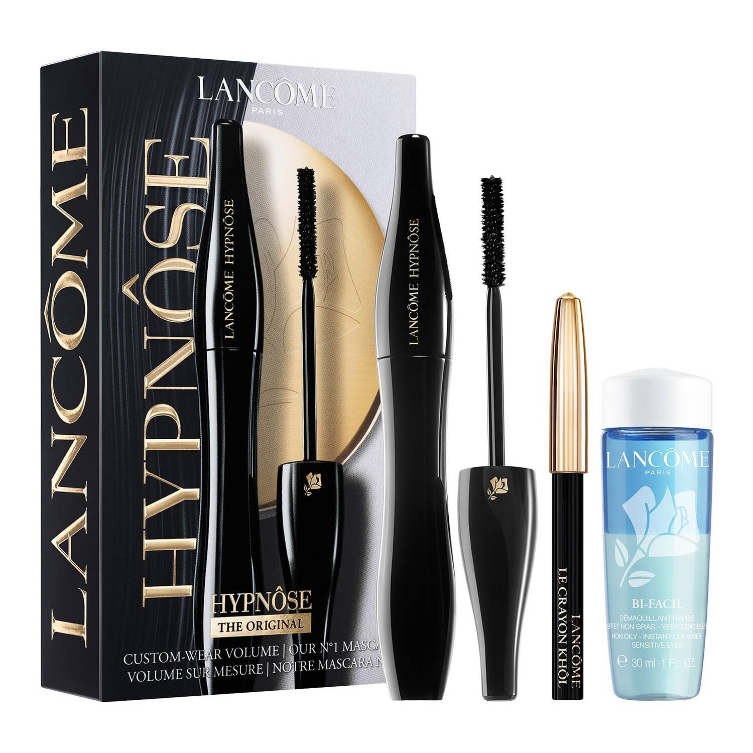 Lancome - Hypnôse Mascara Set - Volume Mascara - Eyeliner Pencil - Eye Makeup Remover - Image 2