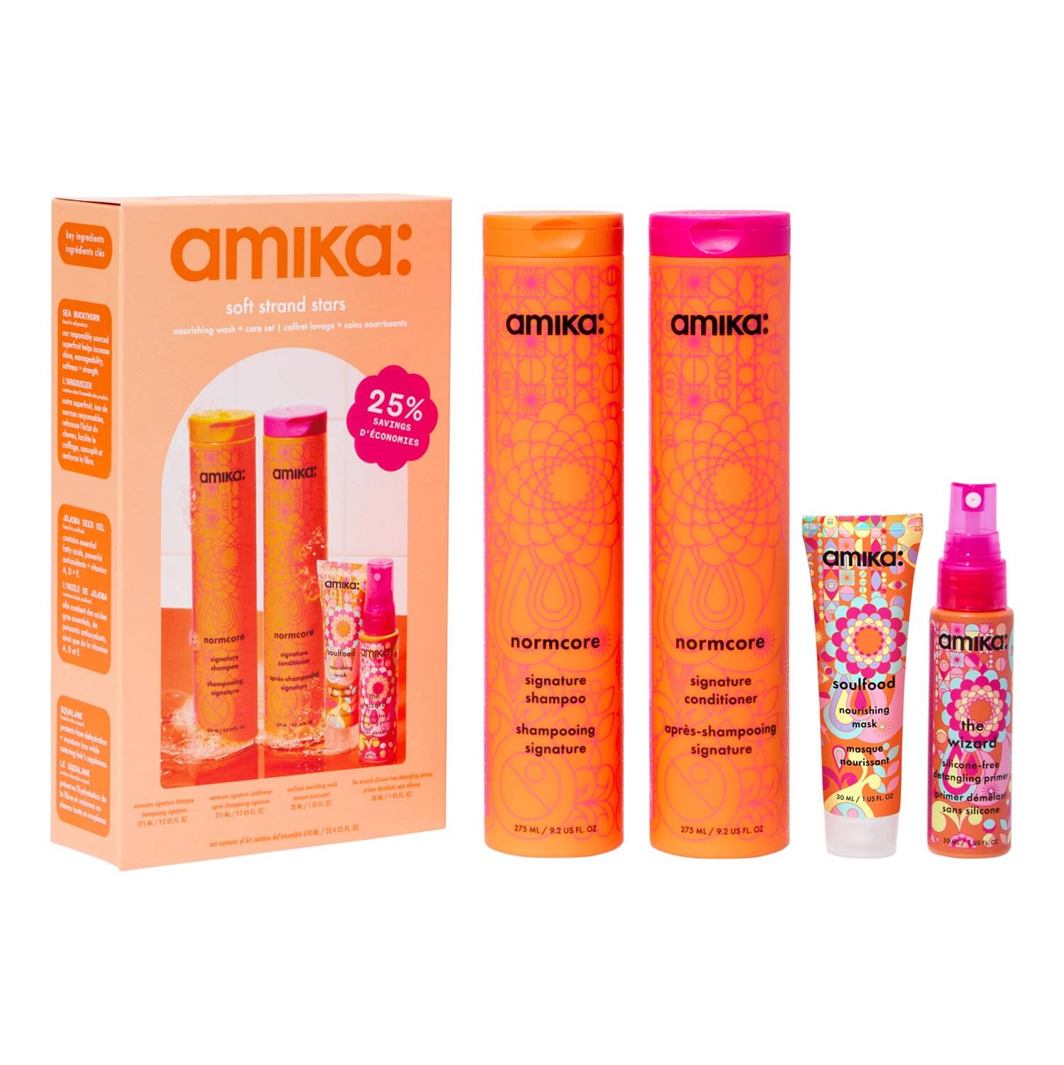 soft strands stars nourishing wash + care set