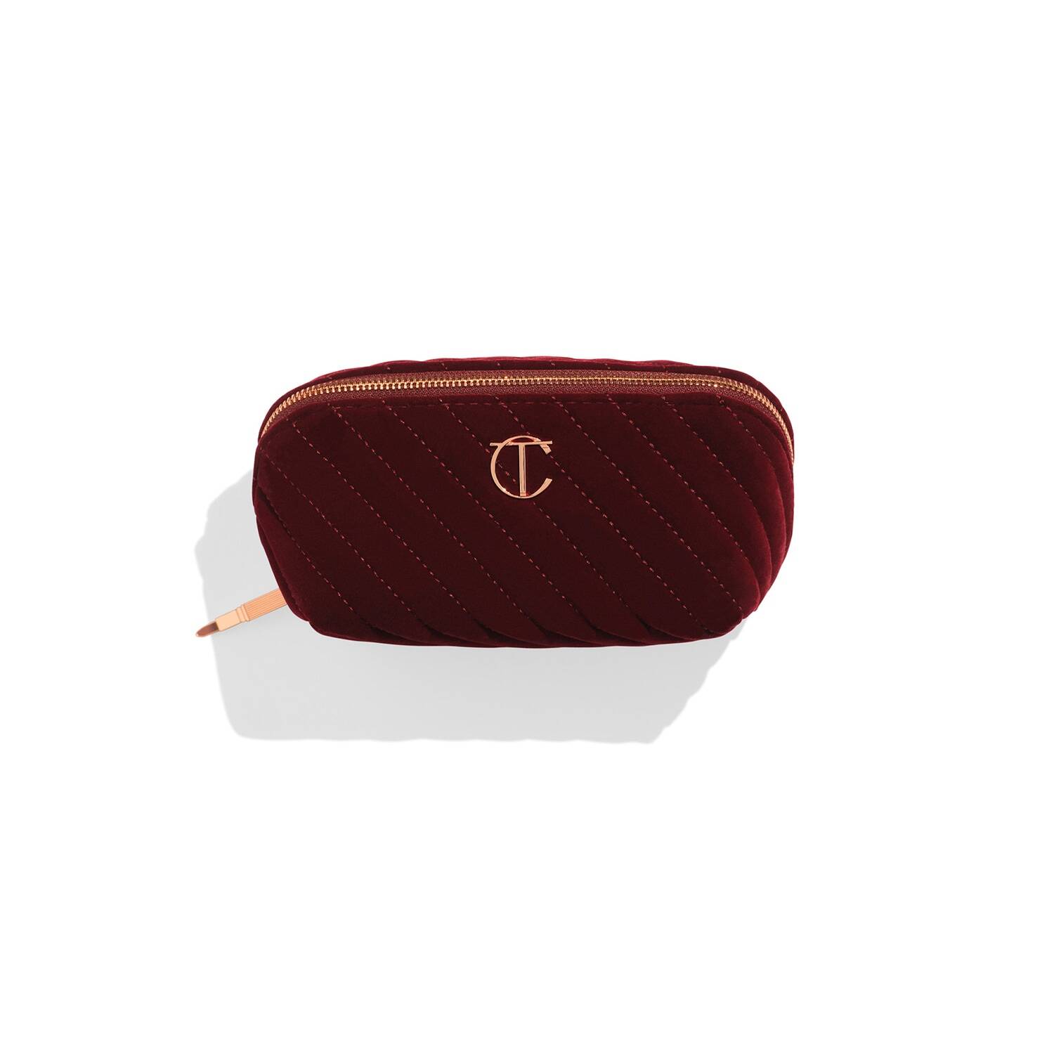 Charlotte Tilbury Organizer Velvet Makeup Bag - Medium - Image 2