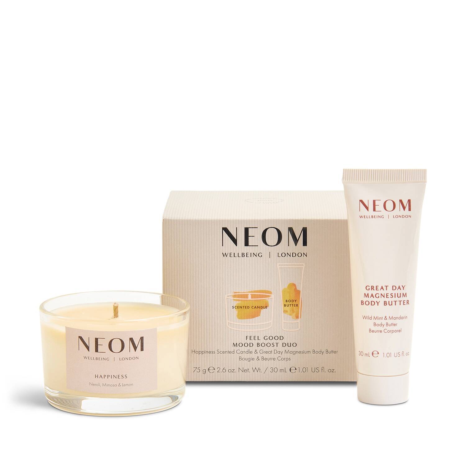 Neom Wellbeing Feel Good Mood Boost Duo