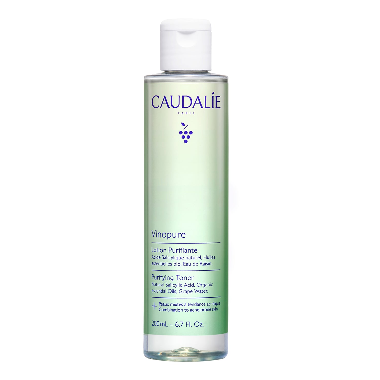 Caudalie Vinopure Natural Salicylic Acid Pore Minimising Toner 200Ml