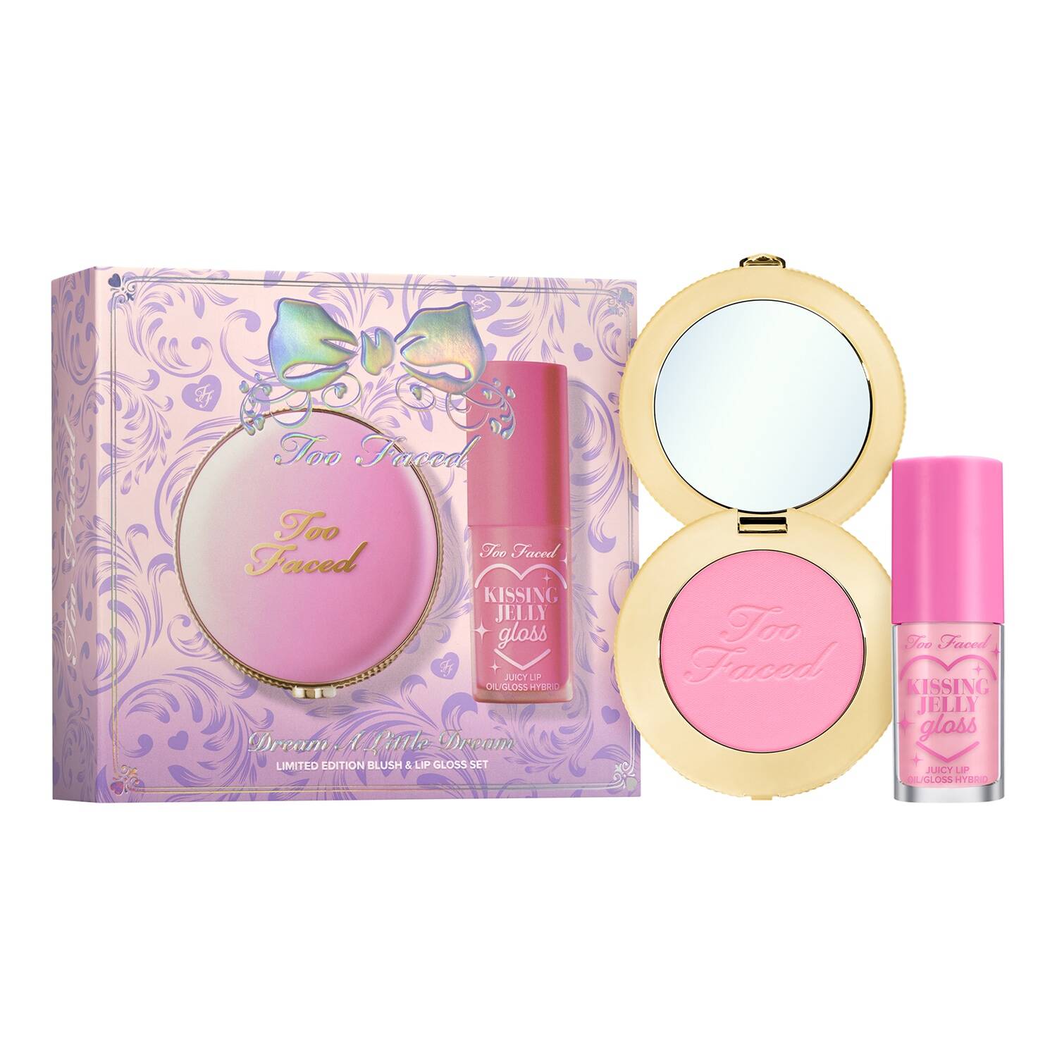 TOO FACED Dream A Little Dream Cloud Crush Blush & Kissing Jelly Gloss Set image