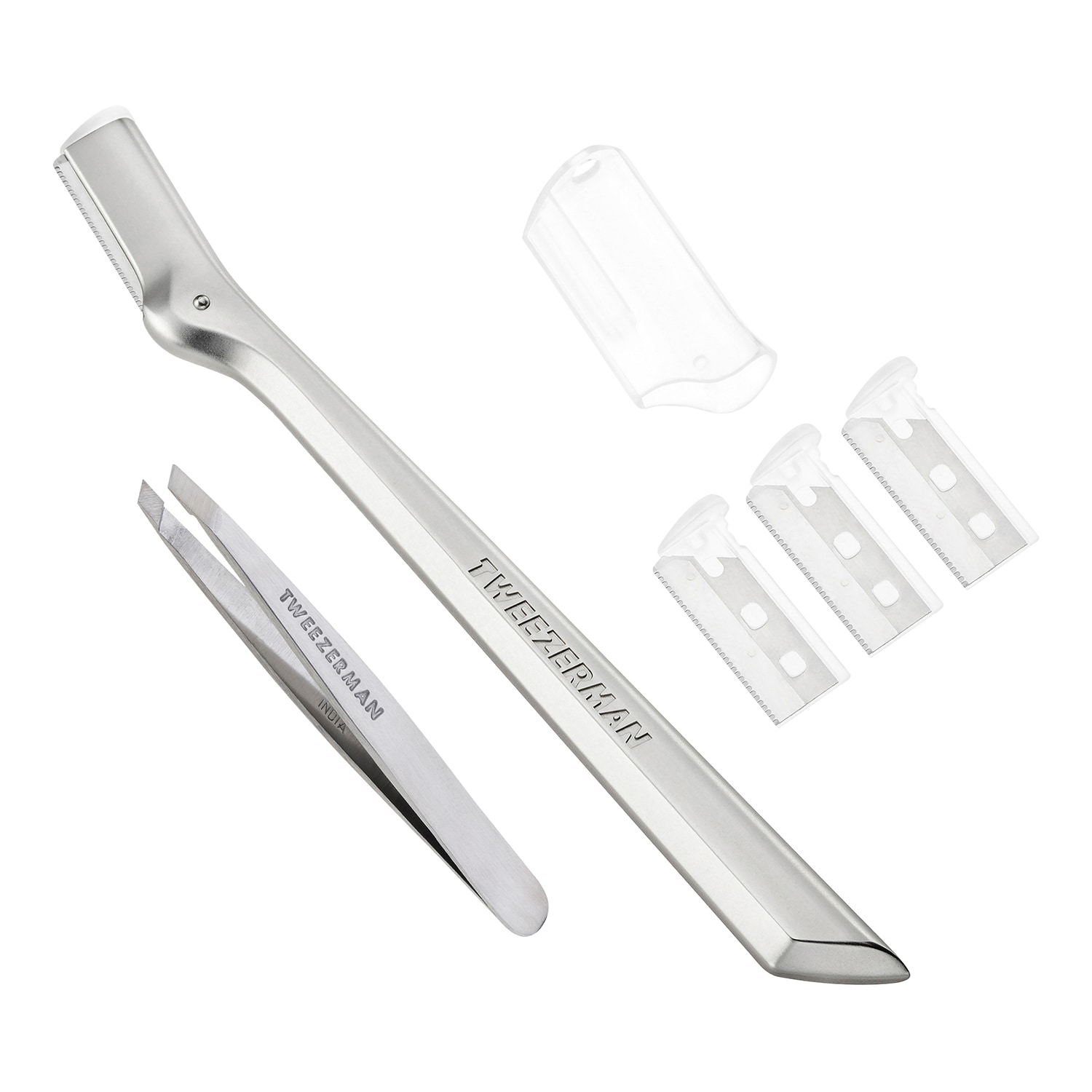 Tweezerman Brow Razor And Mini Tweezer Set