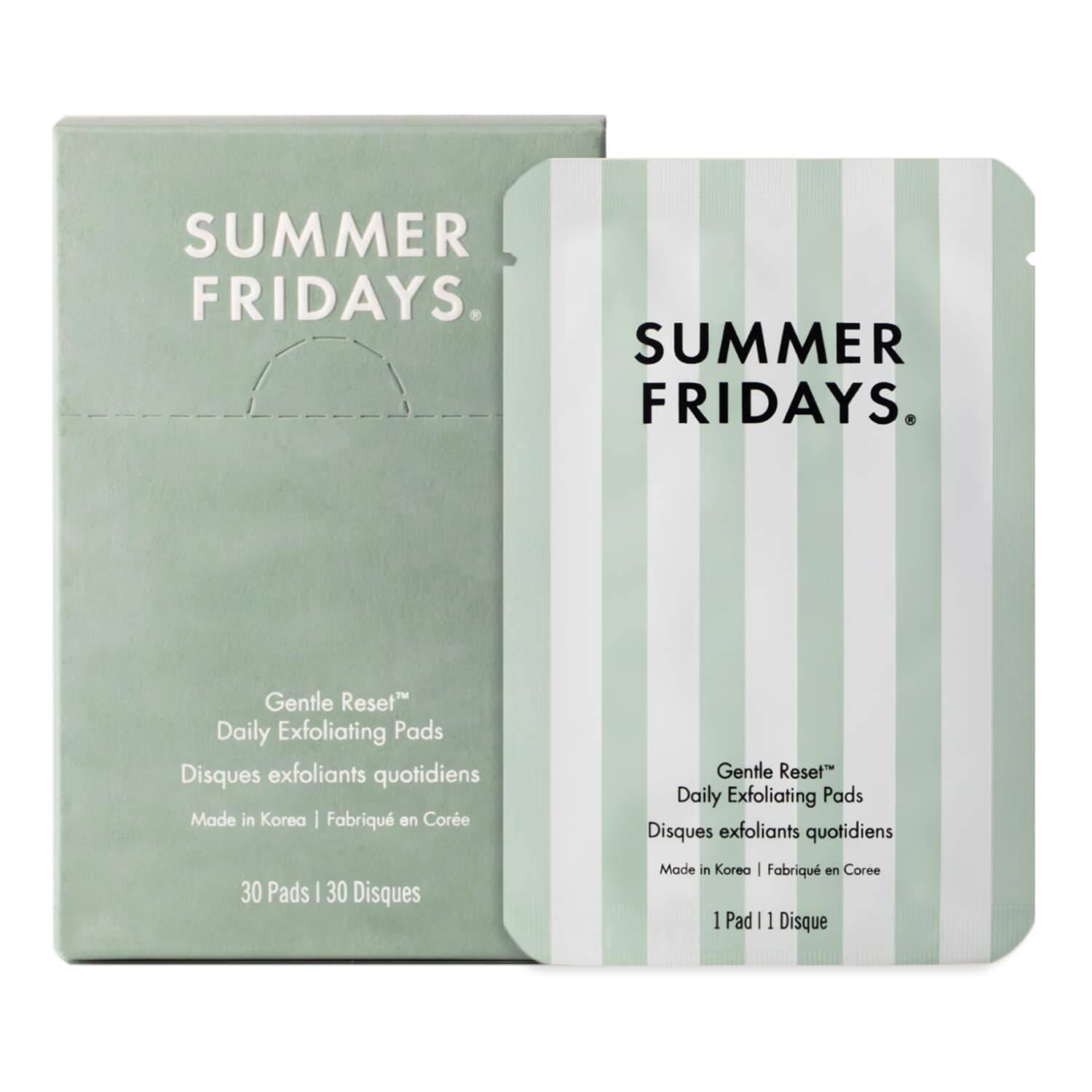 Summer Fridays Gentle Reset Daily Exfoliating Pads 30 Pads