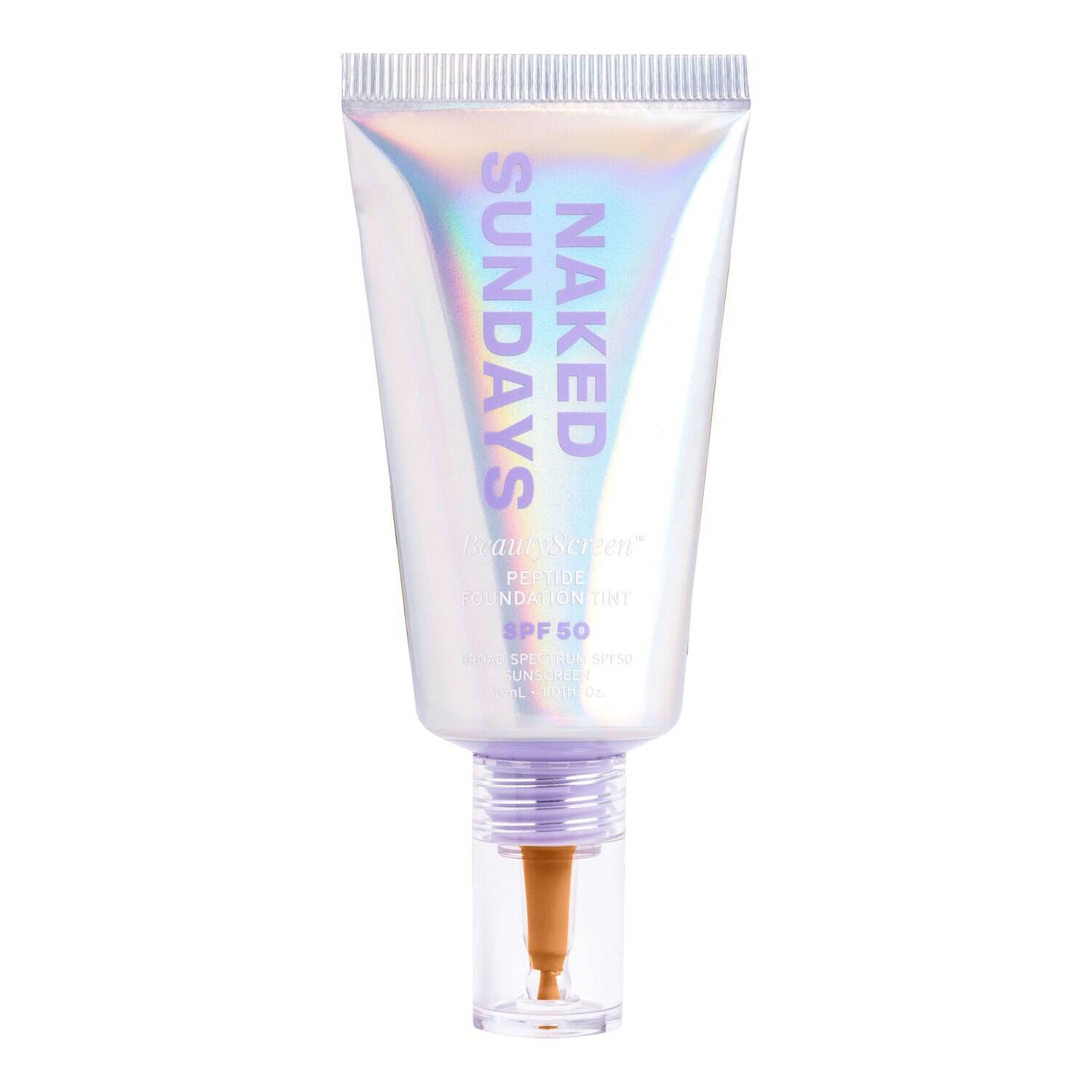 Naked Sundays Beautyscreen Spf50 Peptide Foundation Tint 30Ml Shade 6