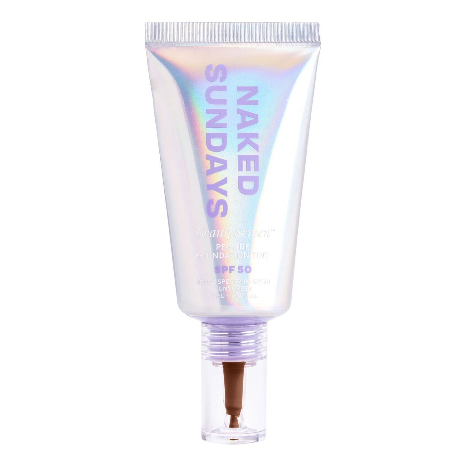 Naked Sundays Beautyscreen Spf50 Peptide Foundation Tint 30Ml Shade 9.6